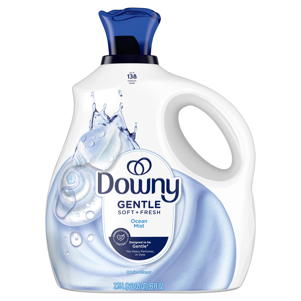 Downy Gentle Soft + Fresh Liquid Fabric Softener Ocean Mist Scent 93 fl oz 138 Loads