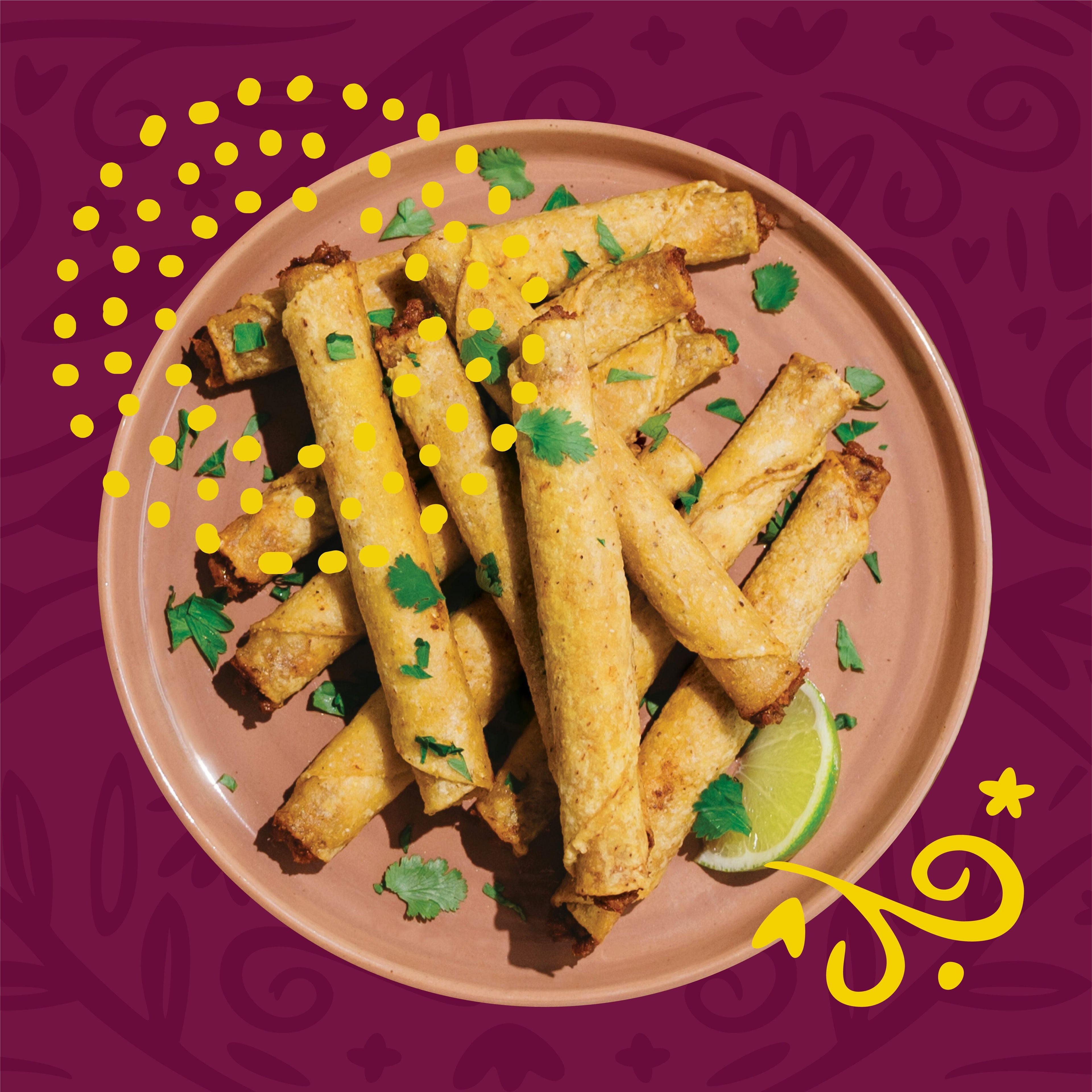 José Olé Birria Beef Taquitos Frozen Mexican Snacks 18 Oz