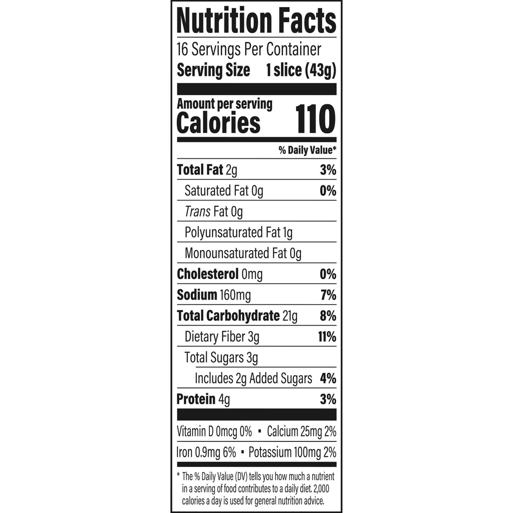 Whole Grains 100% Whole Wheat Bread 24 Oz