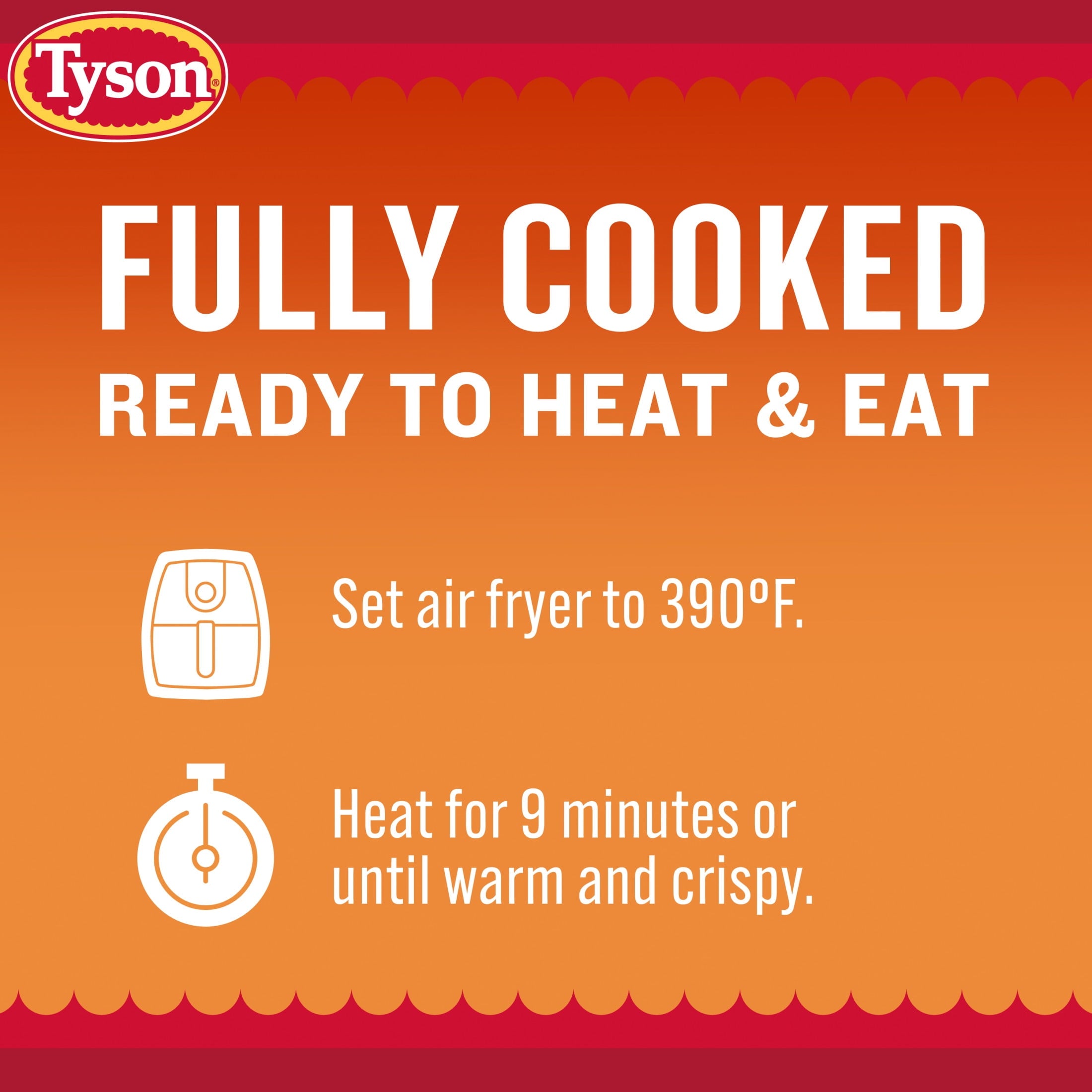 Tyson White Meat Spicy Breaded Chicken Patties 23 Oz Frozen