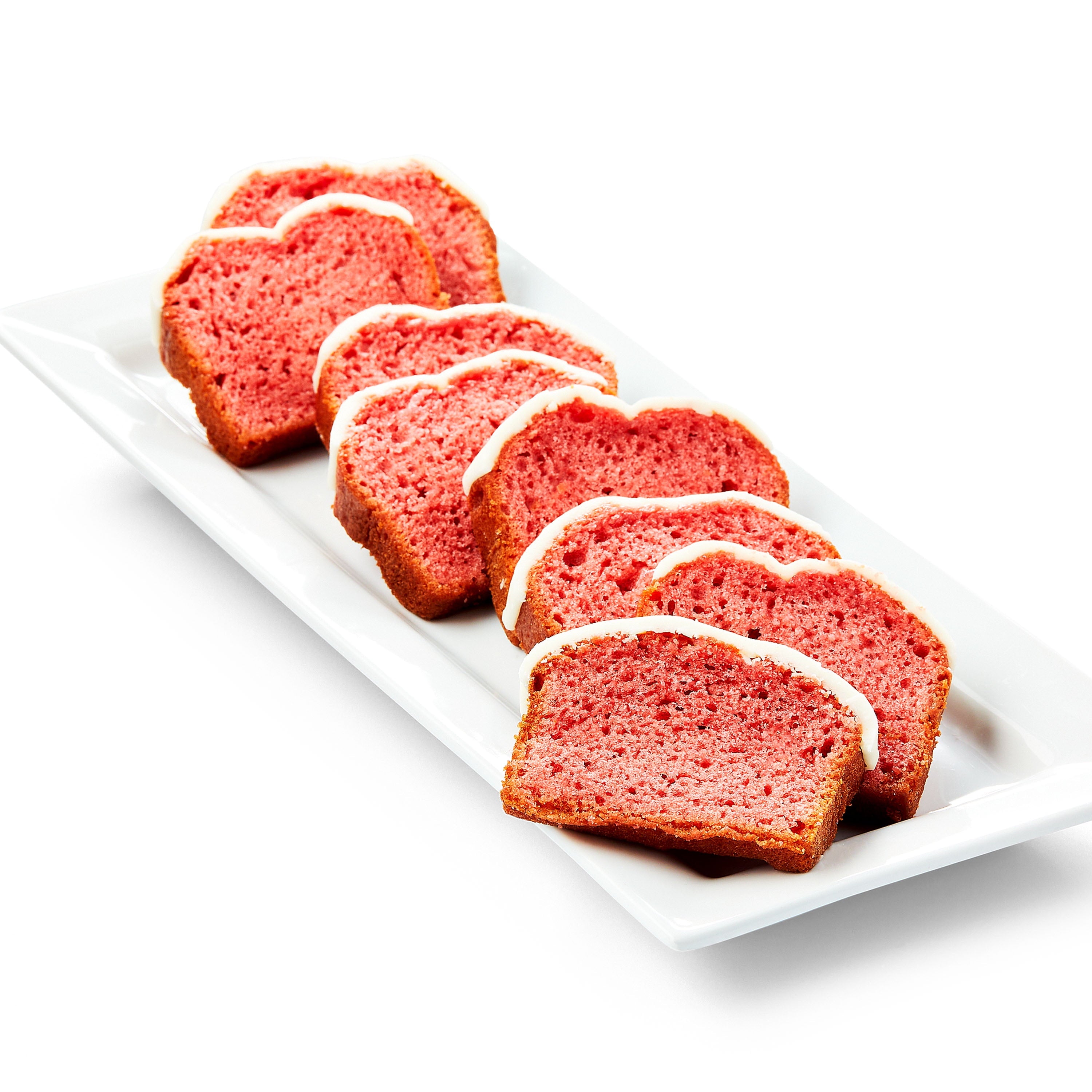 Iced Strawberry Sliced Loaf Cake 14.1 Oz 8 Count Marketside