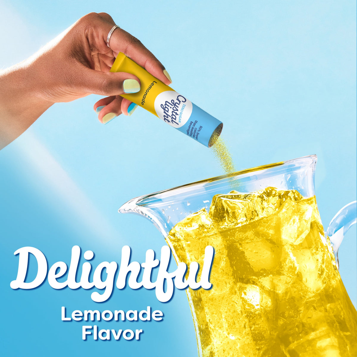 Crystal Light Sugar-Free Lemonade Drink Mix Packets 3.2 oz 6 Count