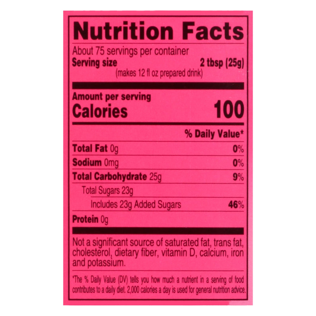 4C Raspberry Naturally Caffeinated Instant Iced Tea Mix 66.1 oz Canister