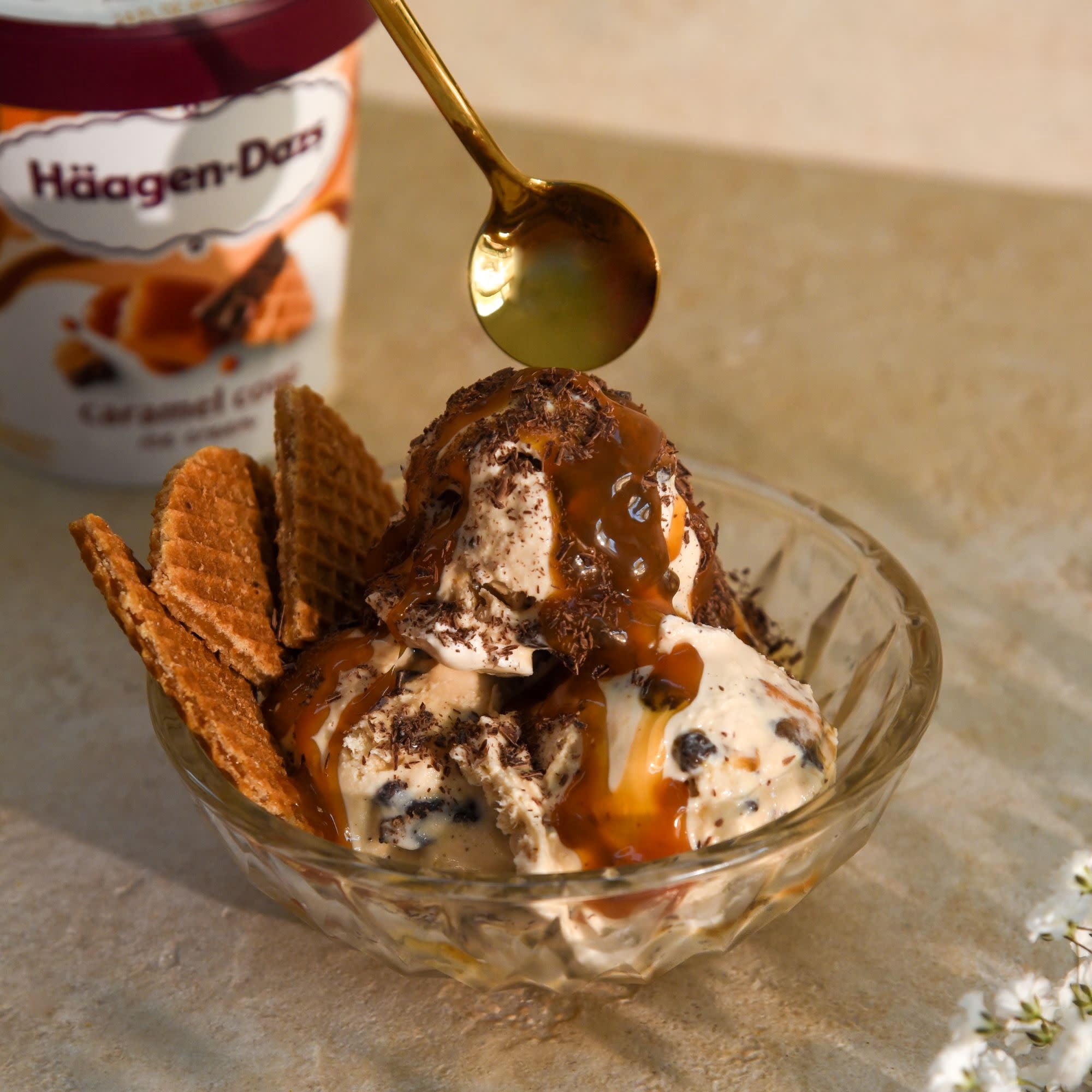Häagen-Dazs Caramel Cone Ice Cream 14 Oz