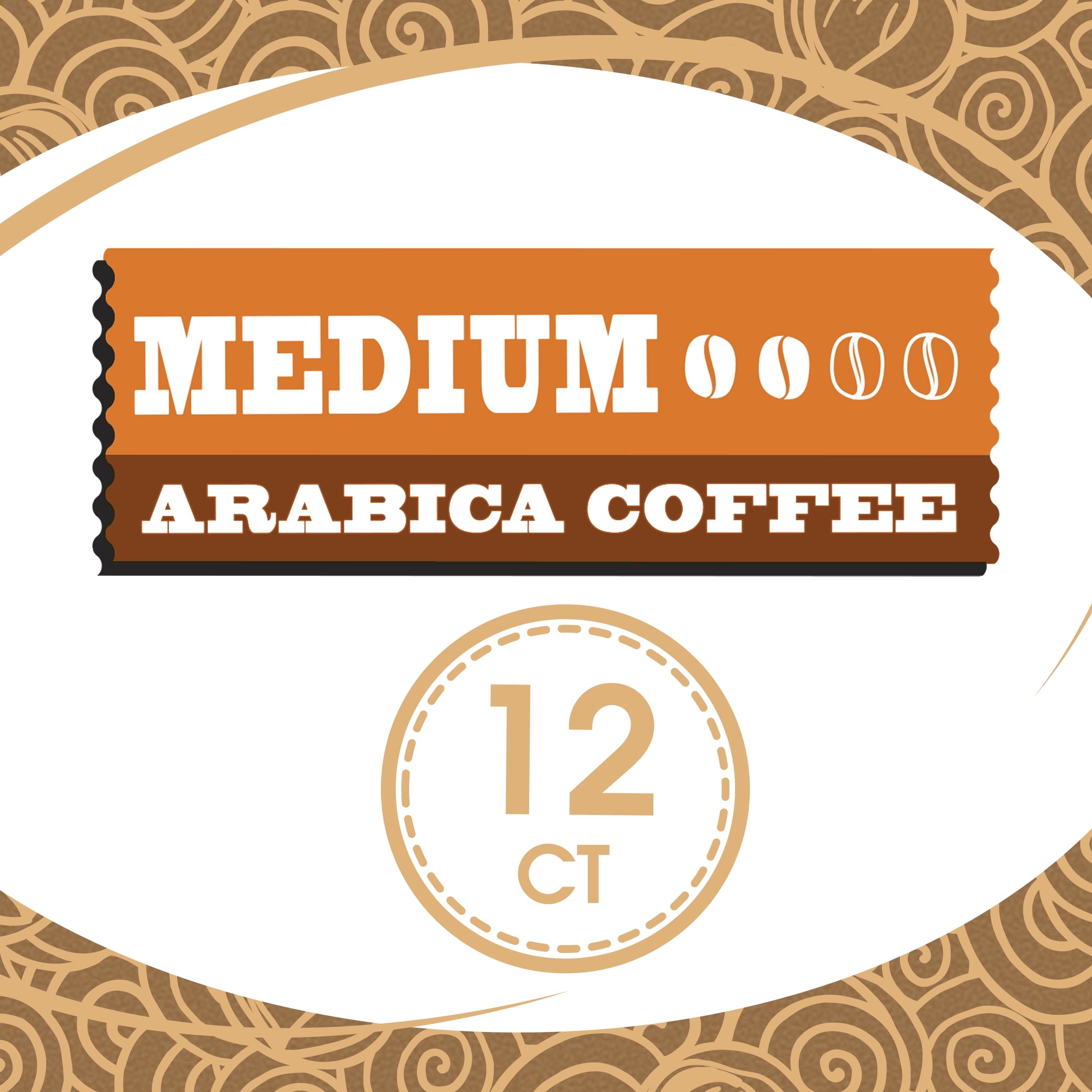 Great Value 100% Arabica Creamy Hazelnut Medium Roast Ground Coffee Pods 12 Count