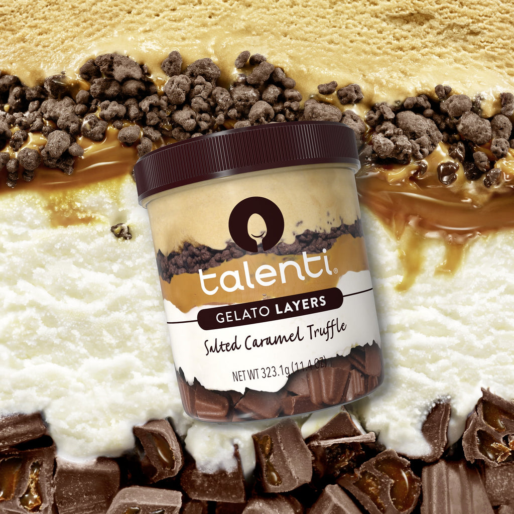 Talenti Gelato Layers Salted Caramel Truffle Frozen Dessert 1 Pint 11.4 Oz