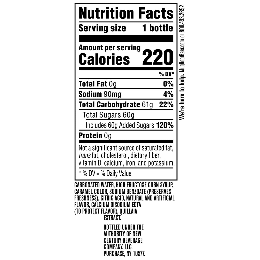 Mug Root Beer Caffeine Free Soda Pop Bottles 16.9 Fl Oz 6 Pack