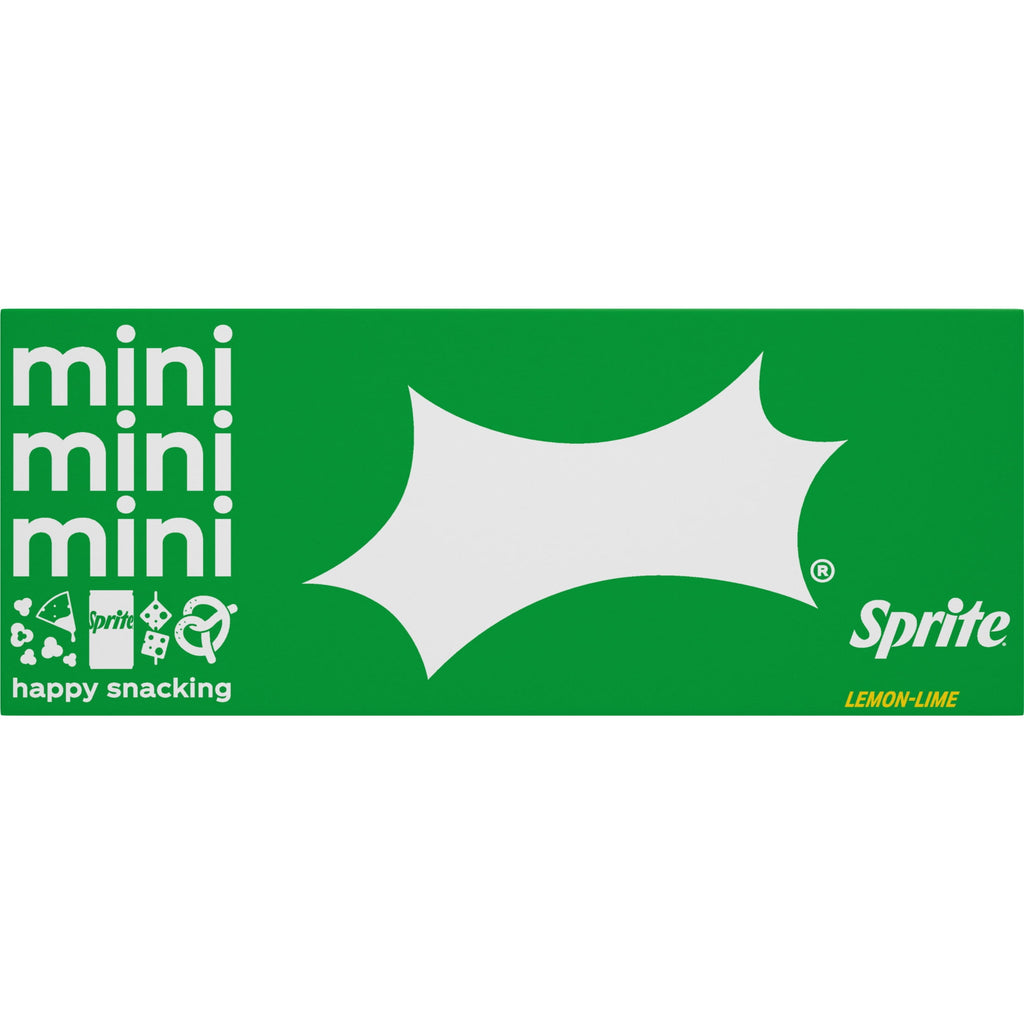 Sprite Lemon-Lime Caffeine Free Soda Pop Fridge Pack Mini Cans 7.5 Fl Oz 10 Pack