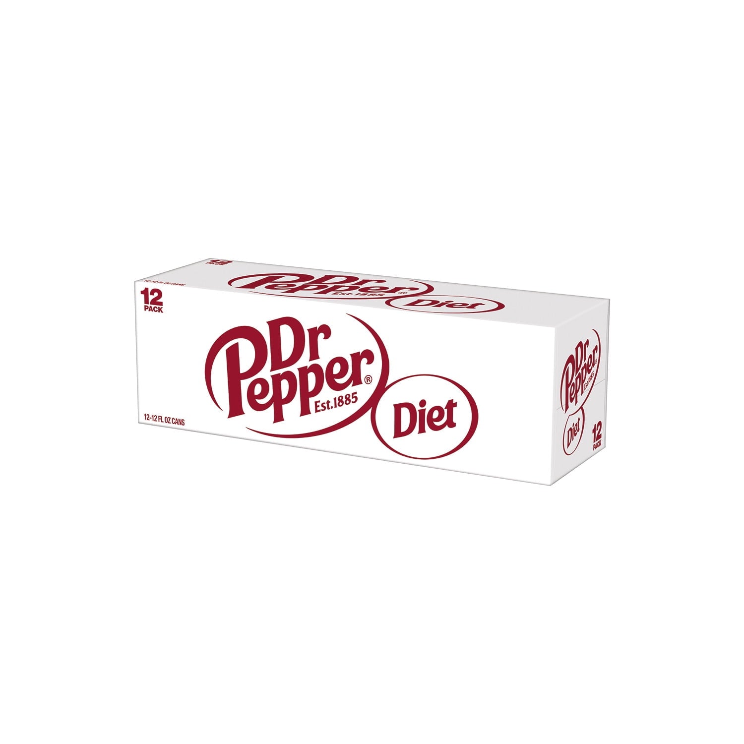 Diet Dr Pepper Soda Pop Cans 12 Fl Oz 12 Pack