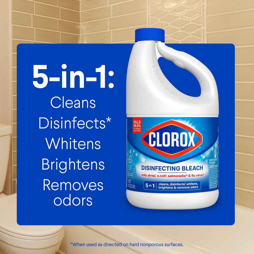 Clorox Disinfecting Liquid Bleach Cleaner Regular Scent 81 fl oz