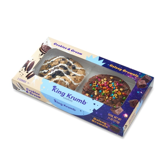 Giant Bakery Cookies Cookies and Cream Galaxy Brownie 11 Oz 2 Count King Krumb