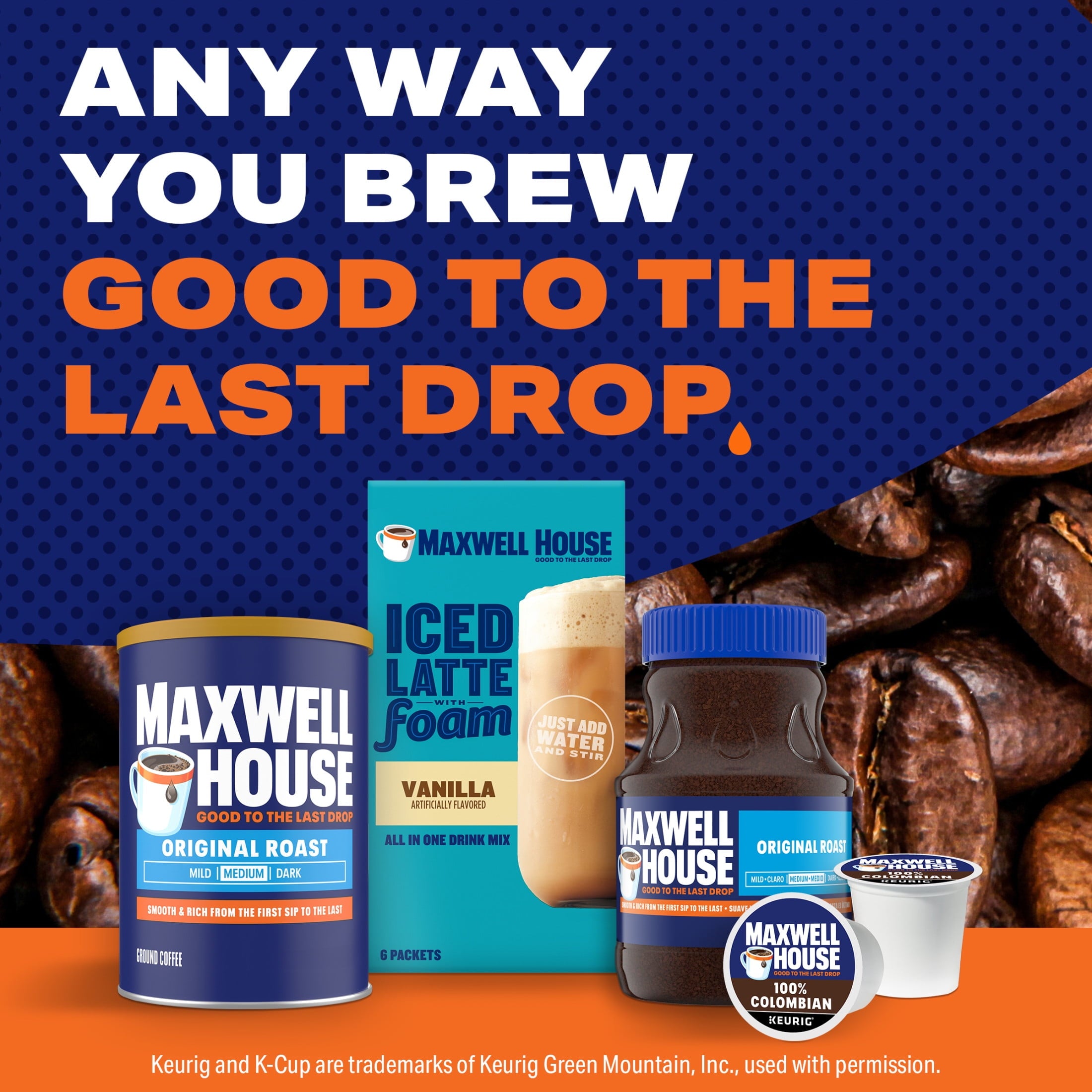 Maxwell House Original Roast Naturally Caffeinated Medium Roast Ground Coffee 10.3 oz Canister