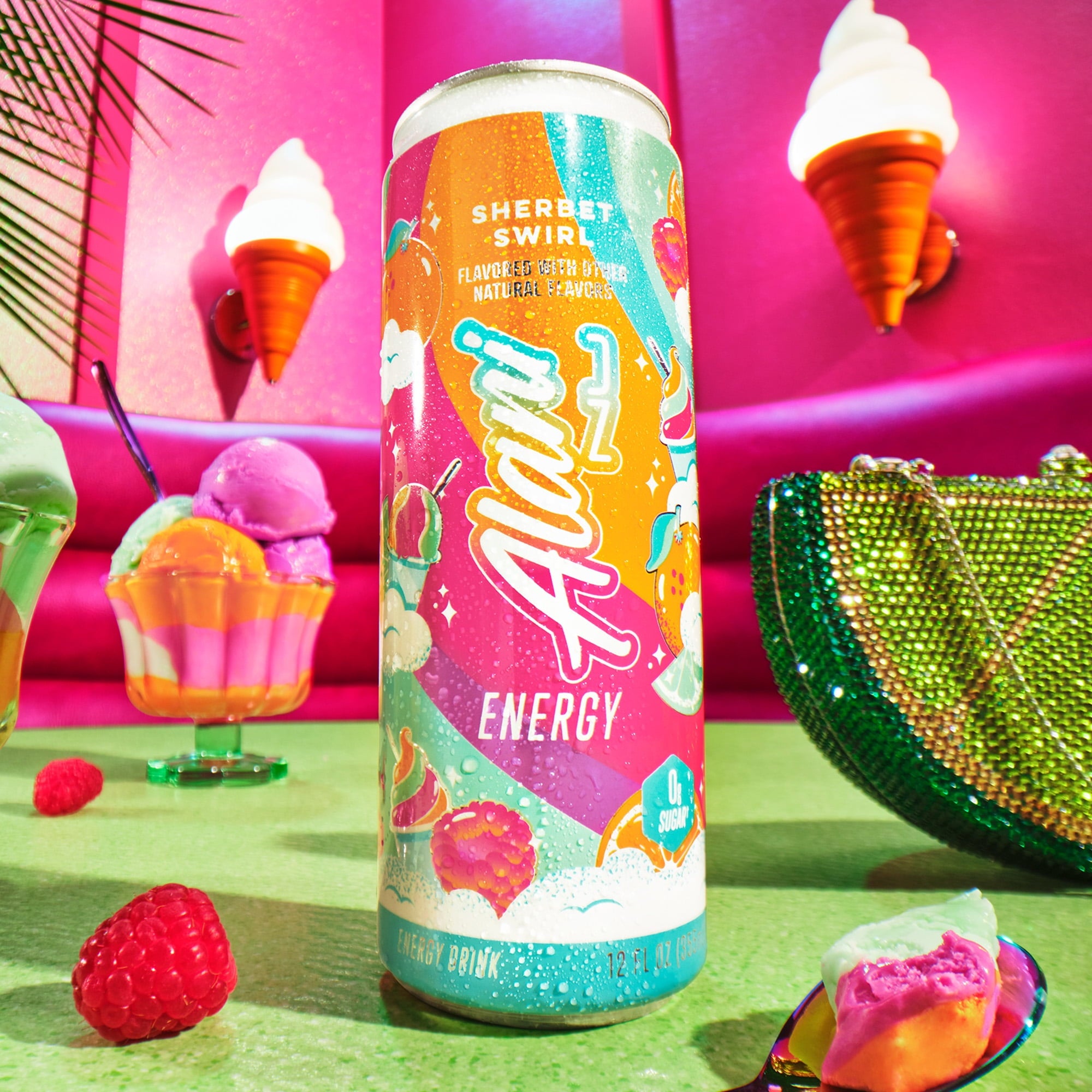 Alani Nu Sherbet Swirl Energy Drink 12 fl oz Single Can