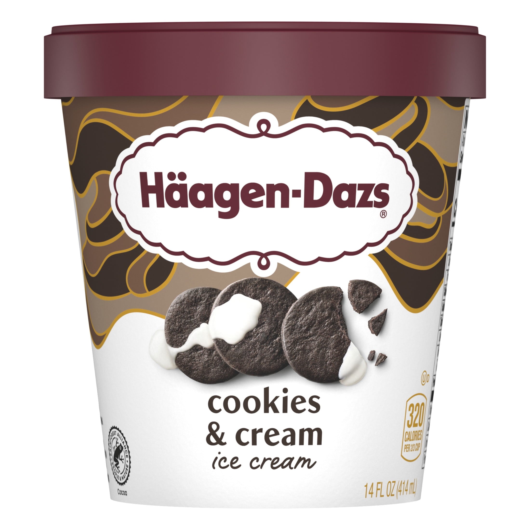 Häagen-Dazs Cookies & Cream Ice Cream 14 Oz Tub