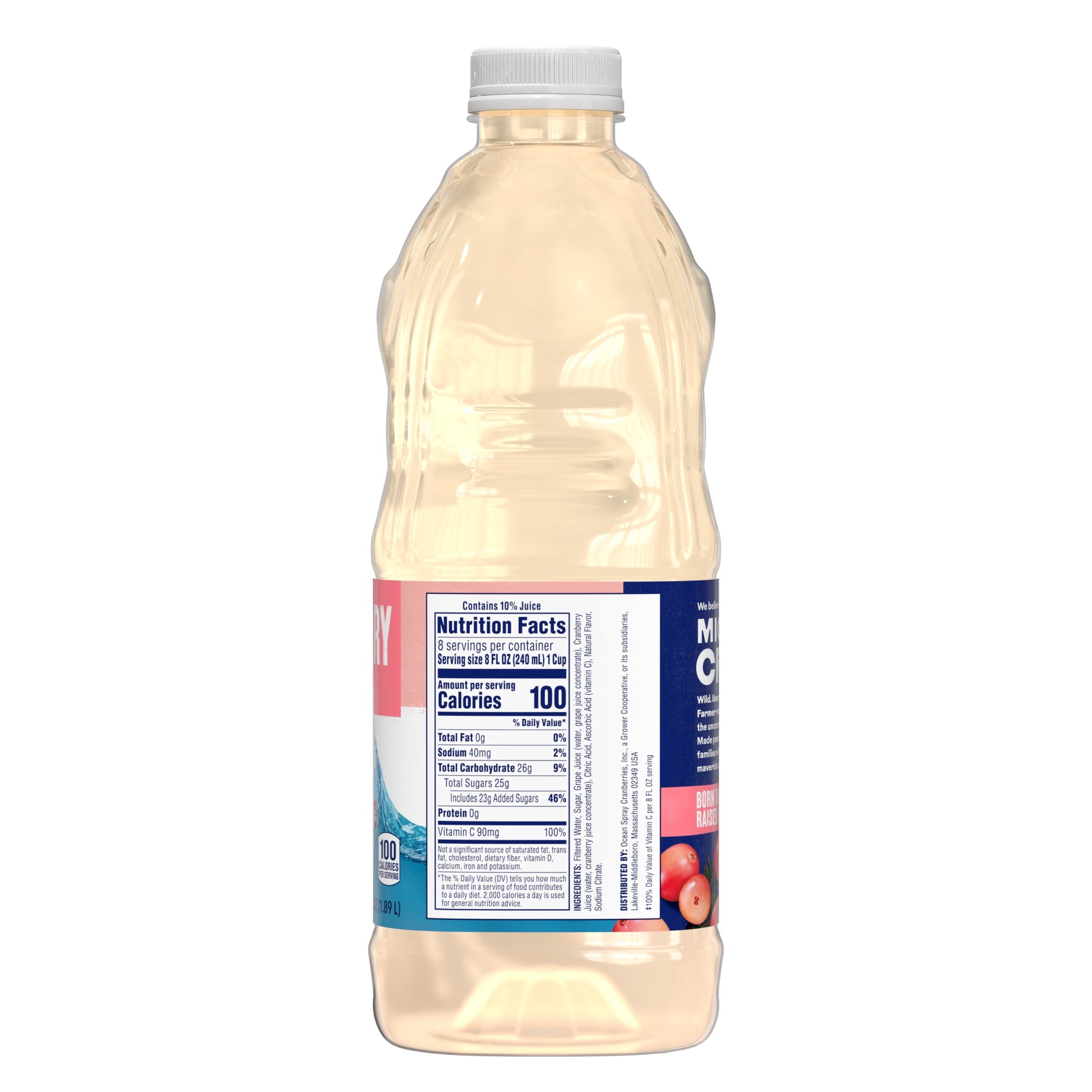 Ocean Spray White Cranberry Juice Drink 64 fl oz Bottle