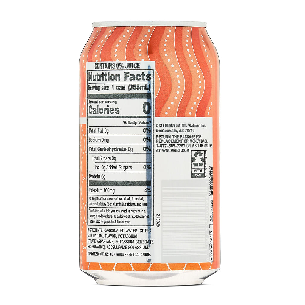 Clear American Golden Peach Sparkling Water 12 fl oz Cans 12 Pack