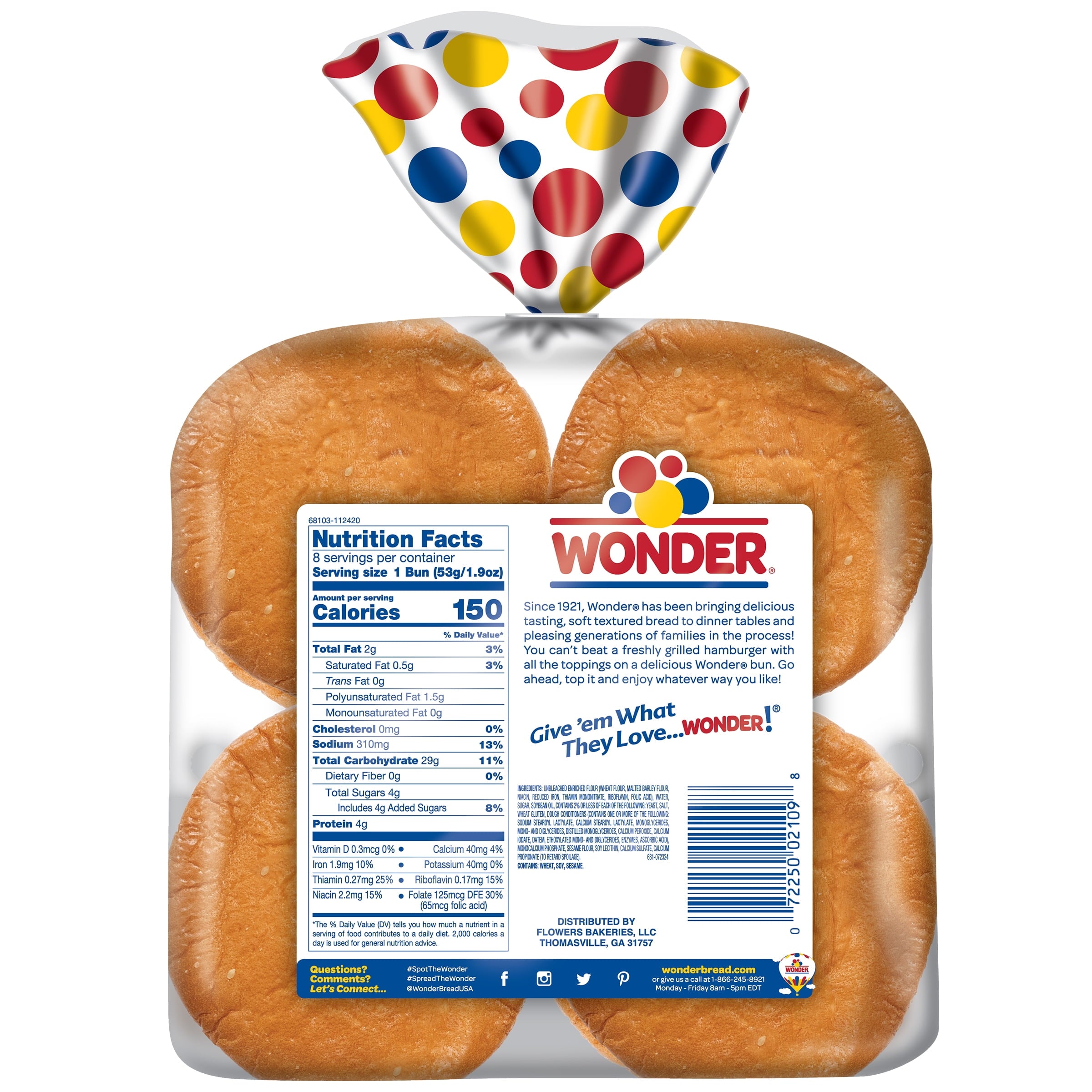 Classic Extra Soft White Bread Hamburger Buns 15 Oz 8 Ct