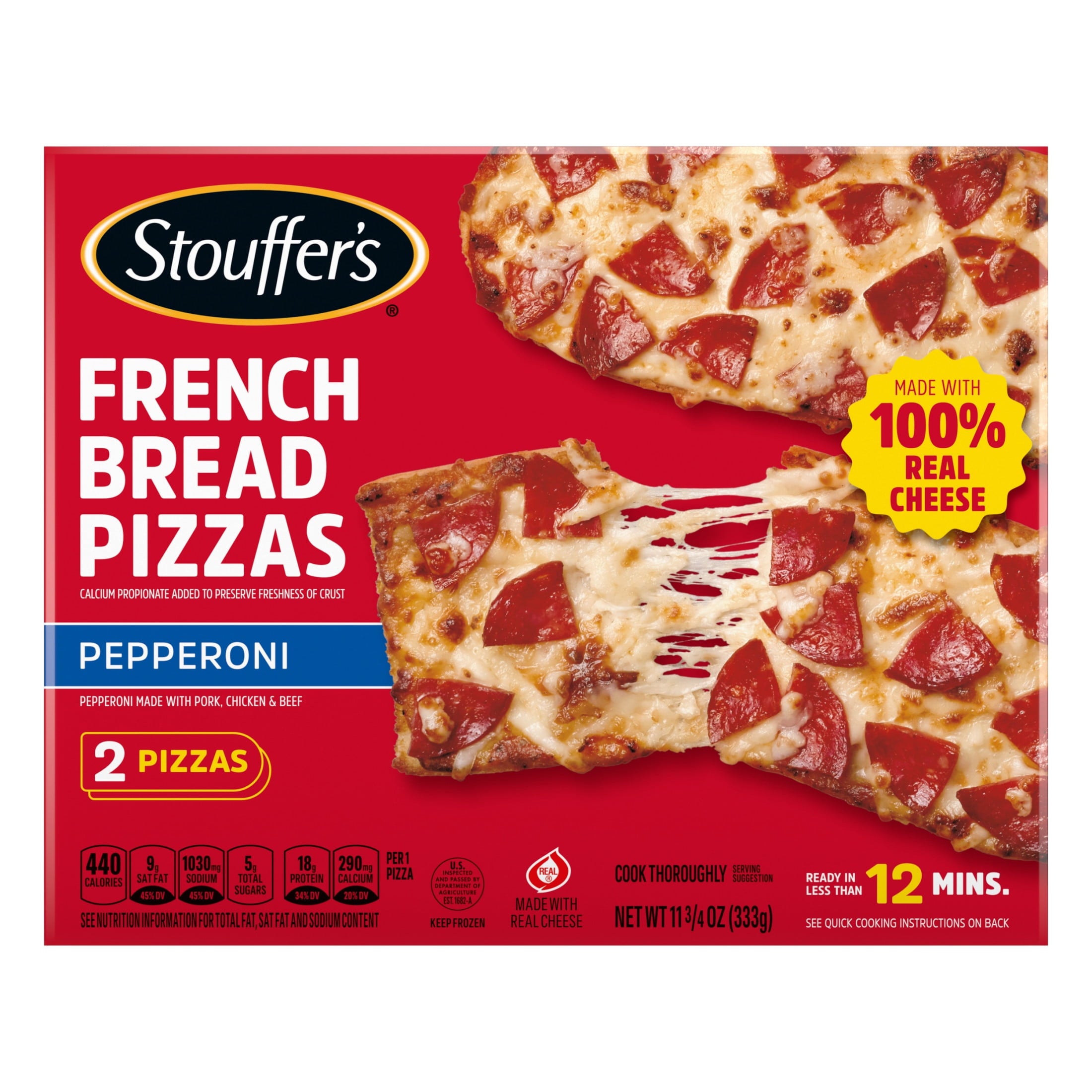 Stouffer's Pepperoni French Bread Frozen Pizza 11.75 Oz
