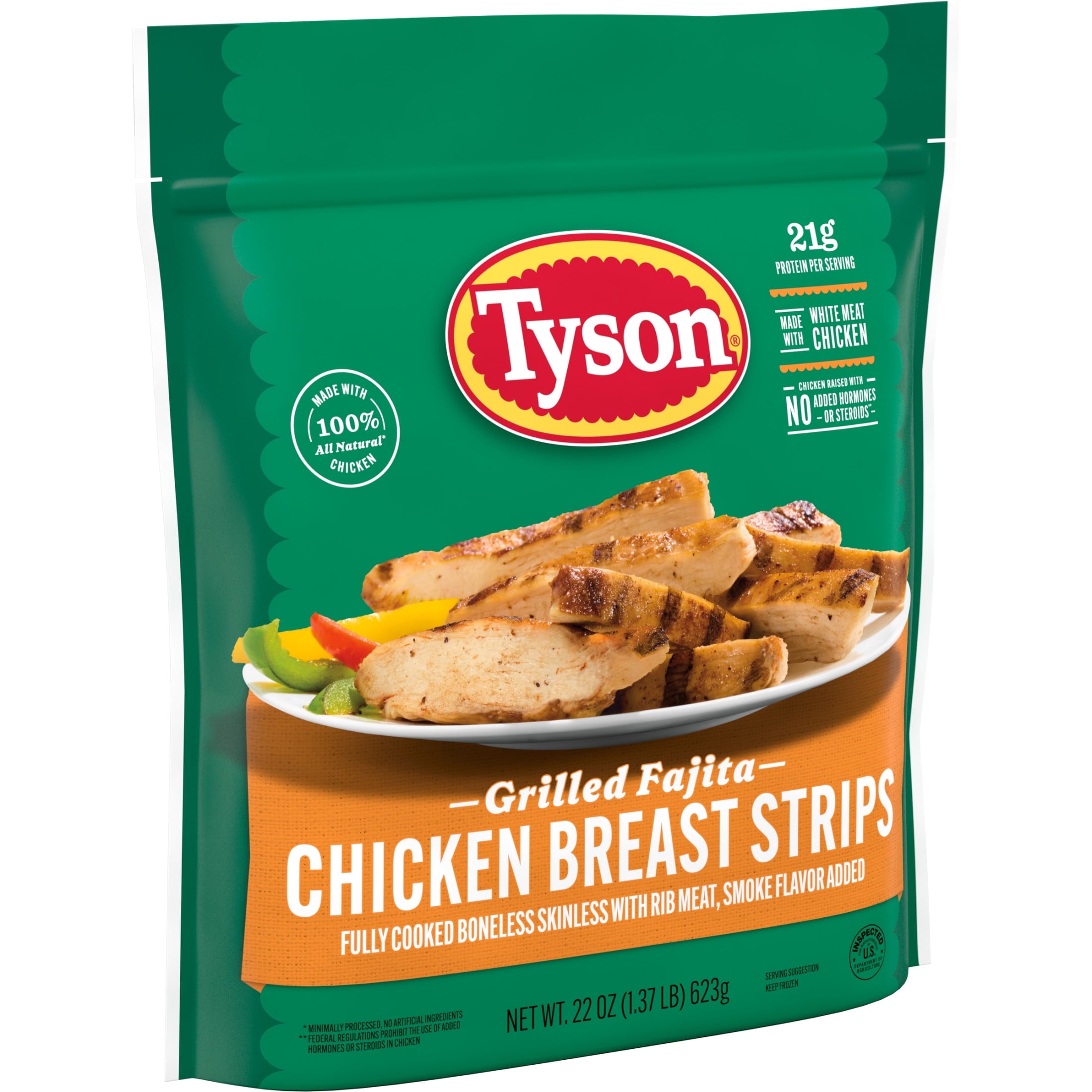 Tyson Grilled Fajita Chicken Breast Strips Frozen 22 Oz