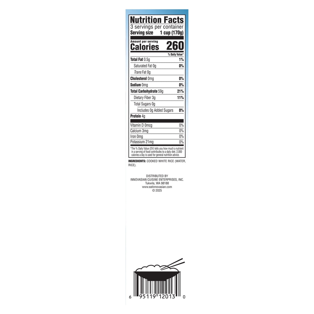 InnovAsian Cuisine Sticky White Rice Frozen Side Dish 18 Oz