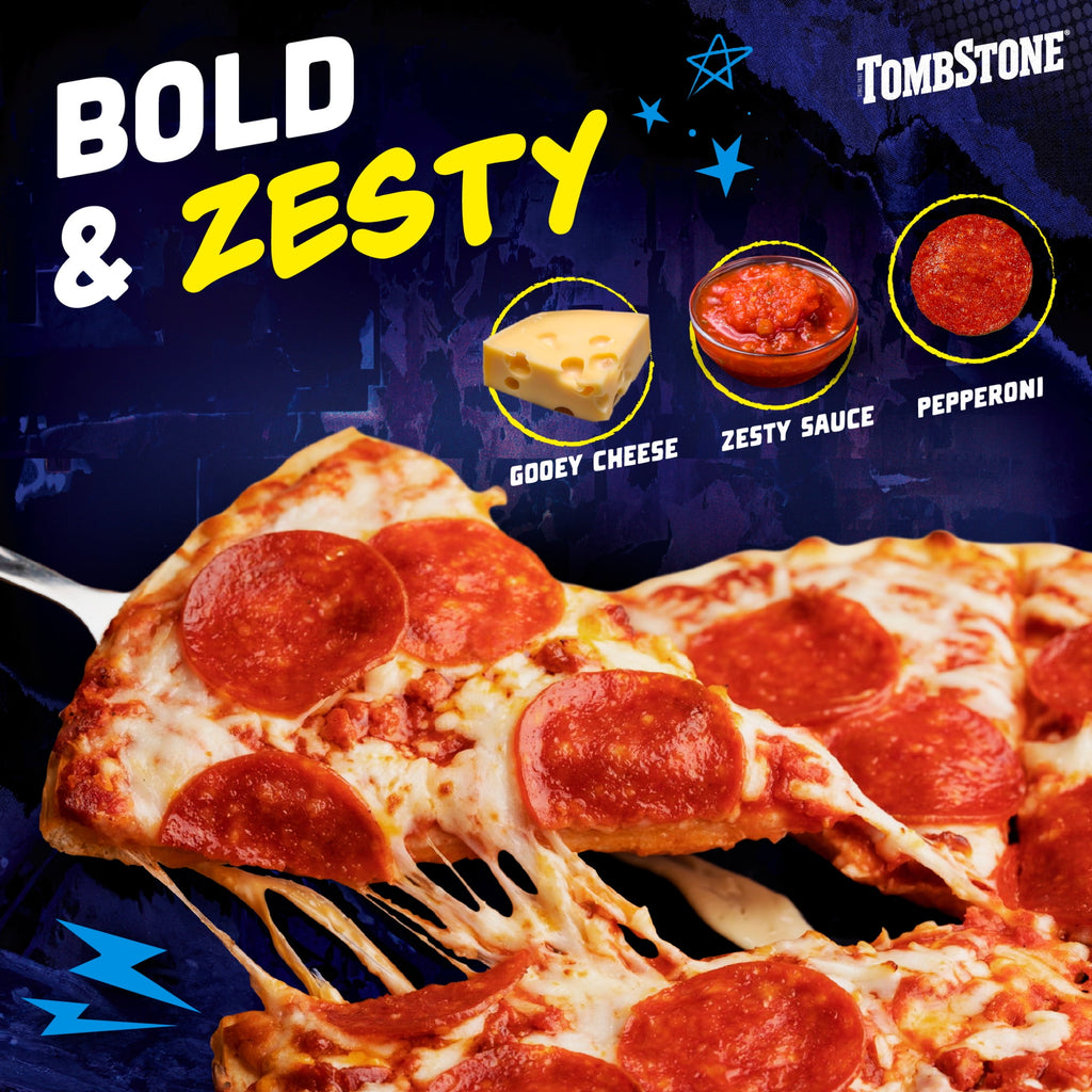 Tombstone Original Thin Crust Pepperoni Pizza Frozen 19.3 Oz