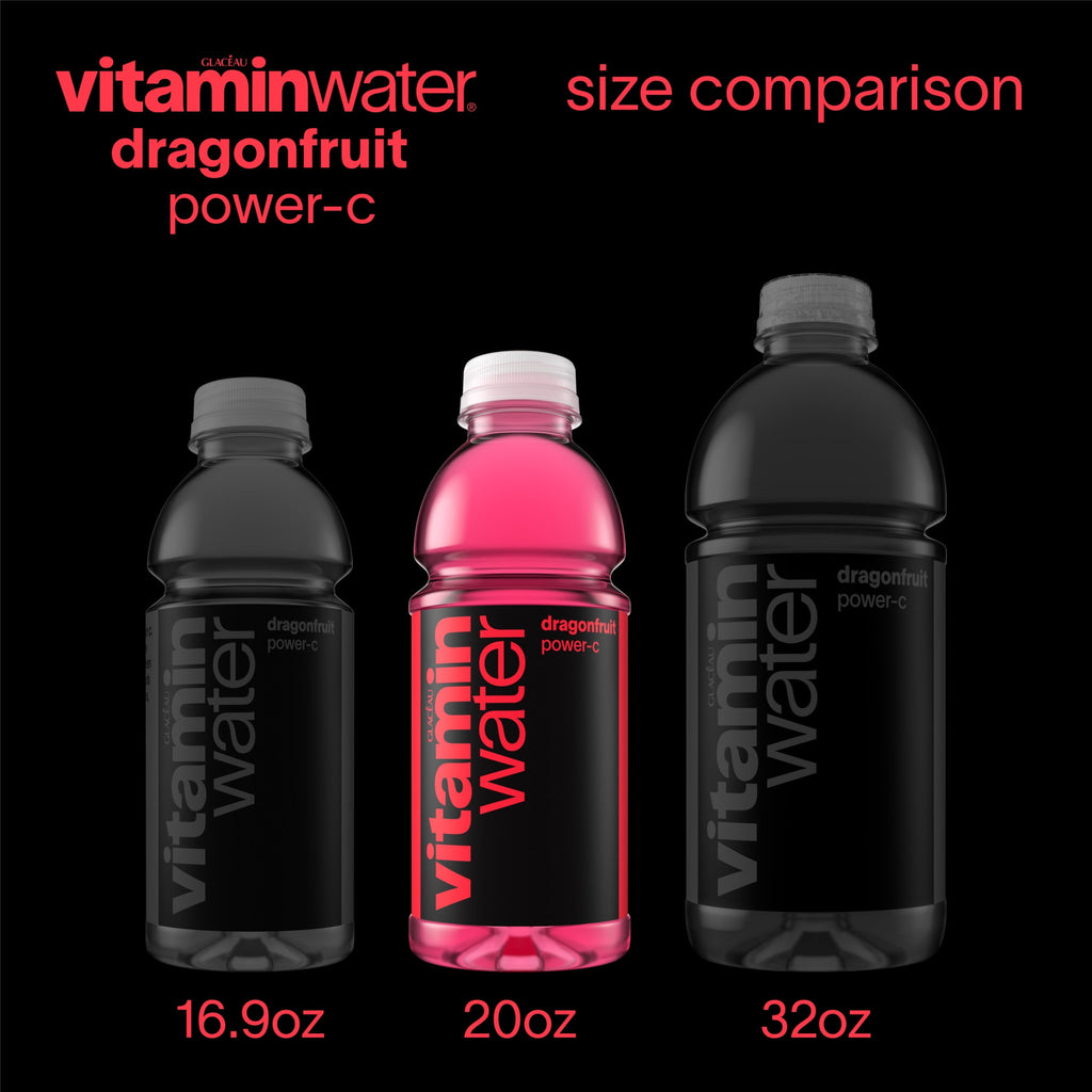 Vitaminwater Power-C Dragonfruit Flavored Water Beverage 20 fl oz Single Bottle