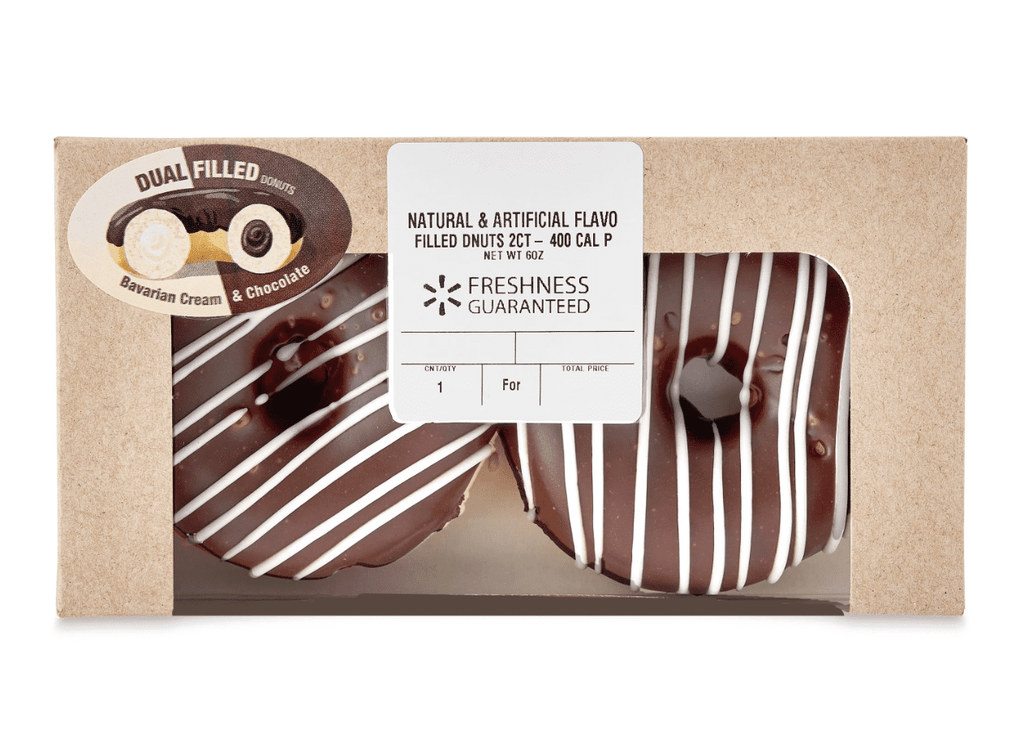 Bavarian Creme and Chocolate Filled Donuts 6 Oz 2 Count Freshness Guaranteed