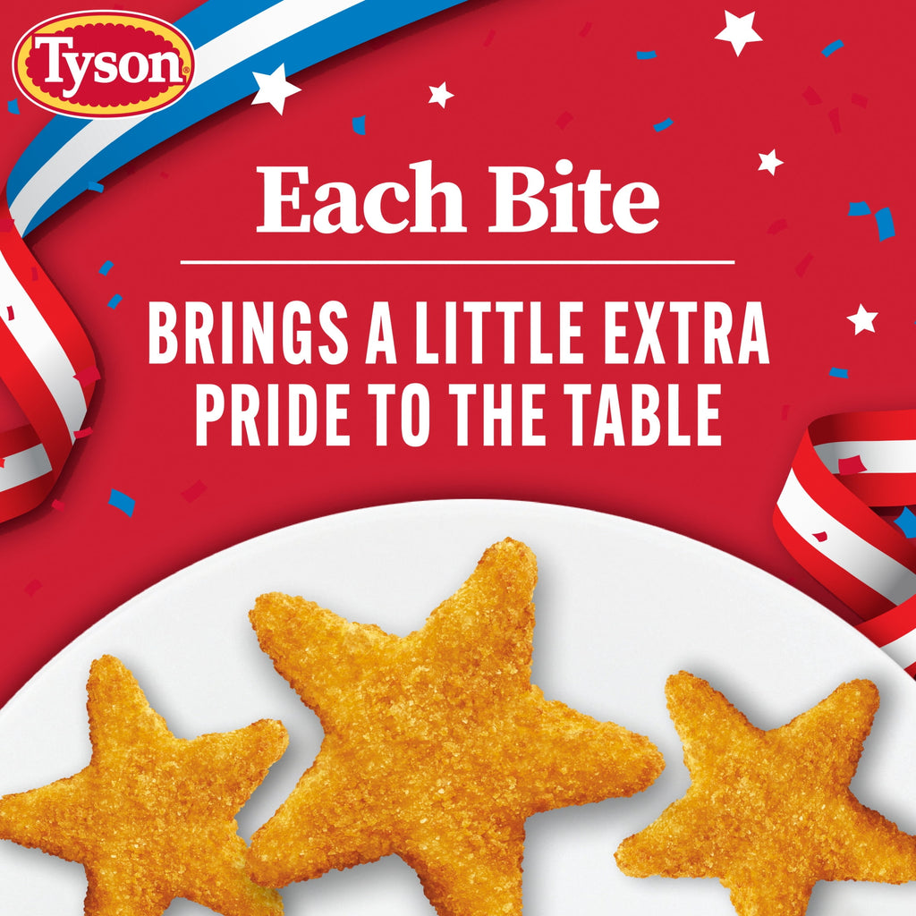 Tyson Chicken Nuggets Celebrating USA 250 Years Frozen Fully Cooked 27 Oz