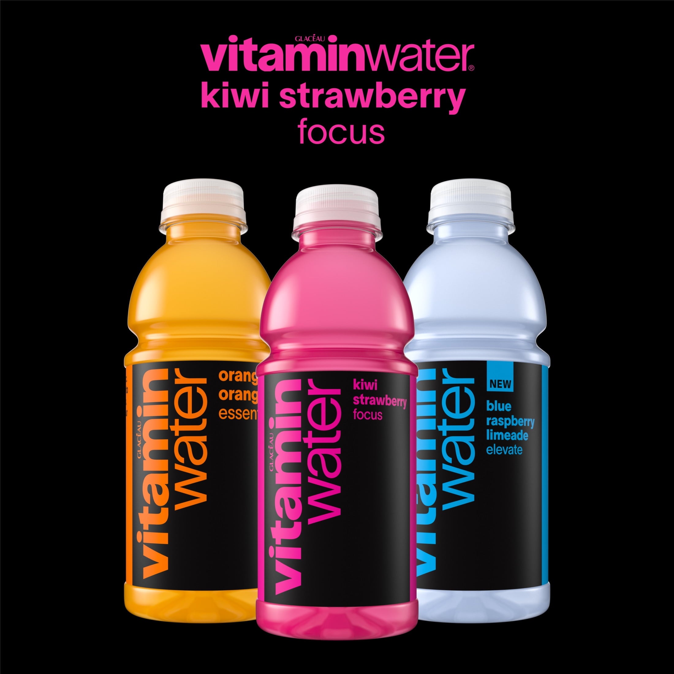 Vitaminwater Focus Kiwi Strawberry Flavored Water Beverage 20 fl oz