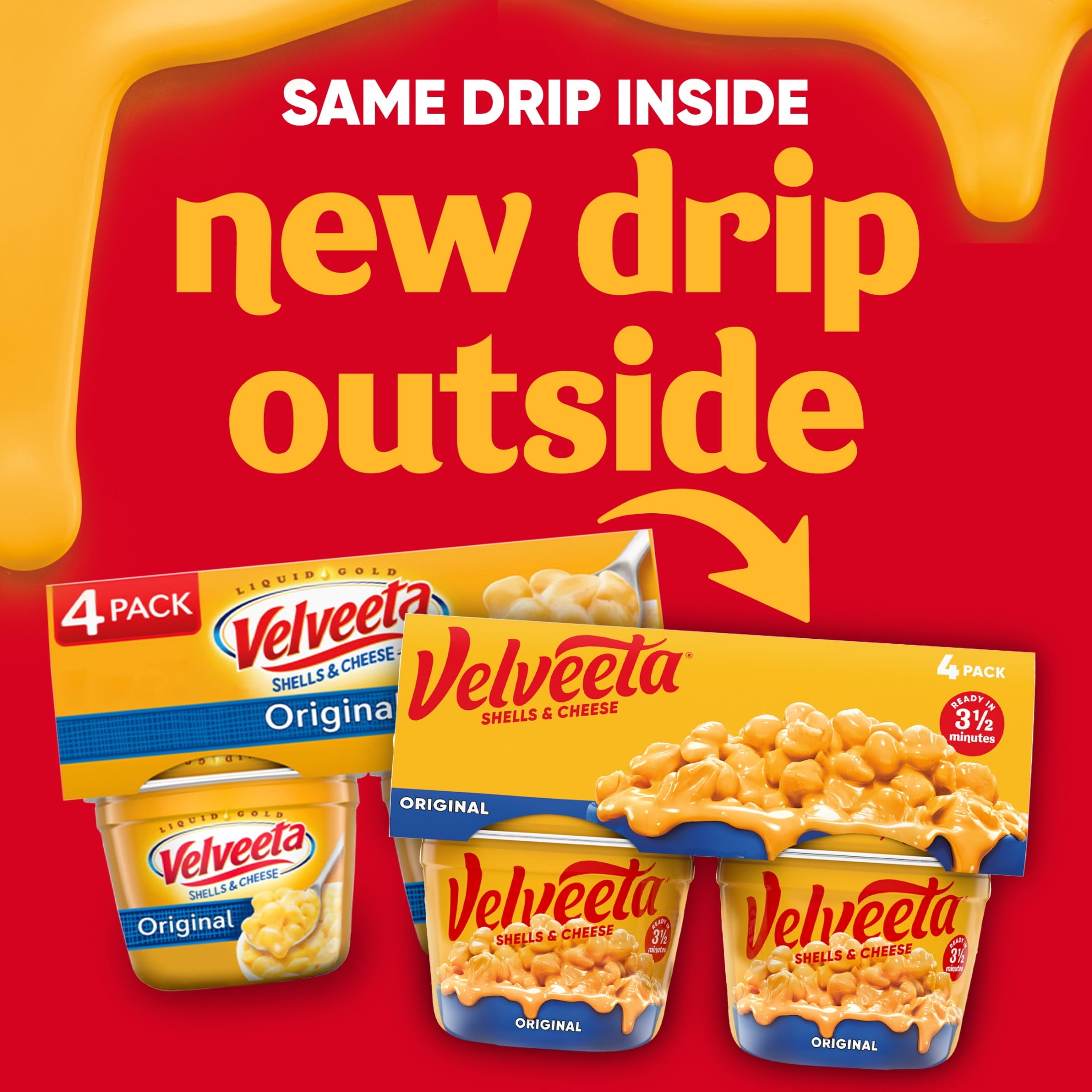 Velveeta Shells and Cheese Mac and Cheese Original Flavor 4 Cups 9.56 Oz