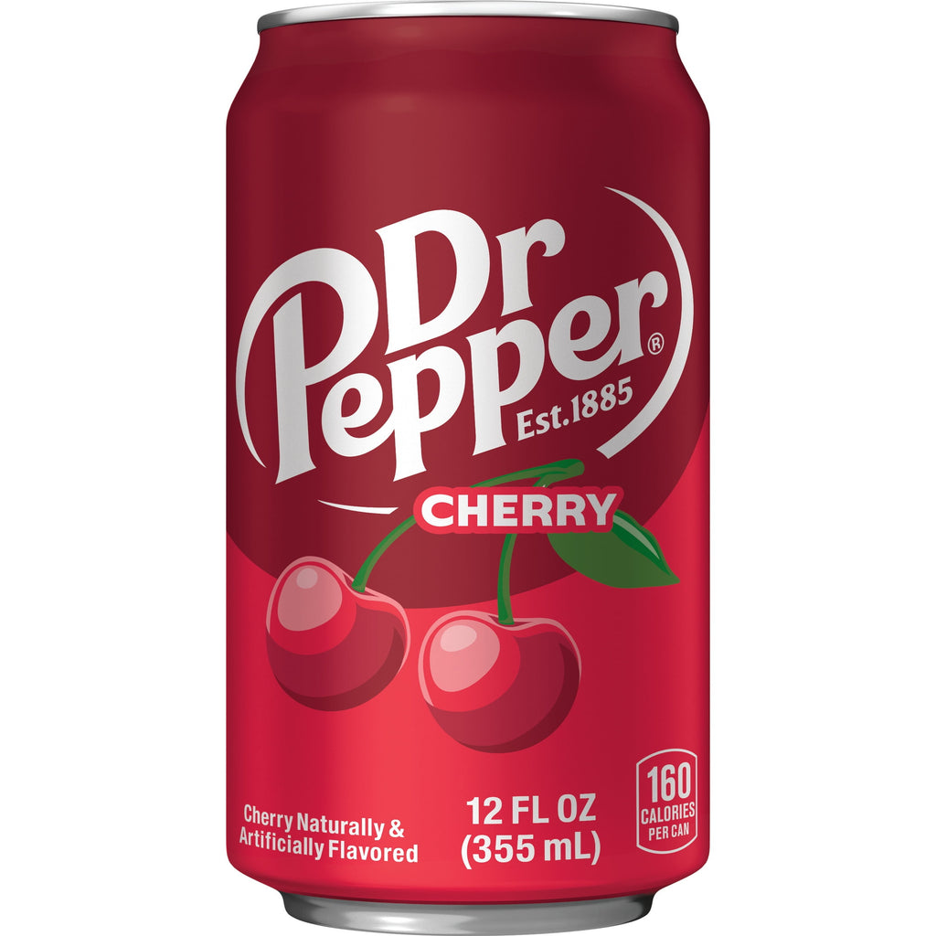 Cherry Soda Pop Cans 12 Fl Oz 12 Pack Dr Pepper