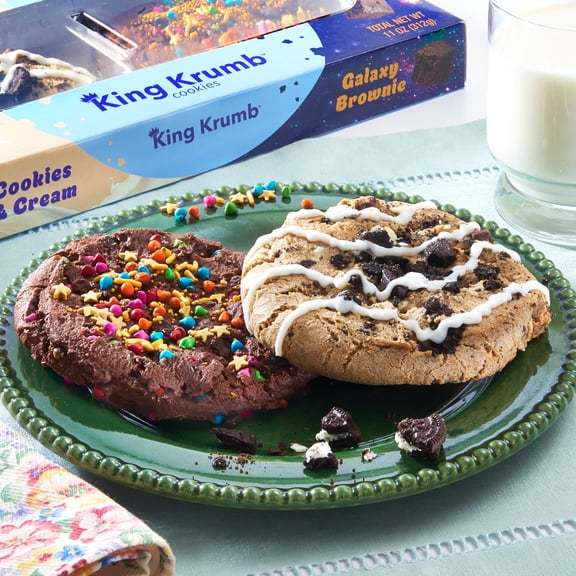 Giant Bakery Cookies Cookies and Cream Galaxy Brownie 11 Oz 2 Count King Krumb