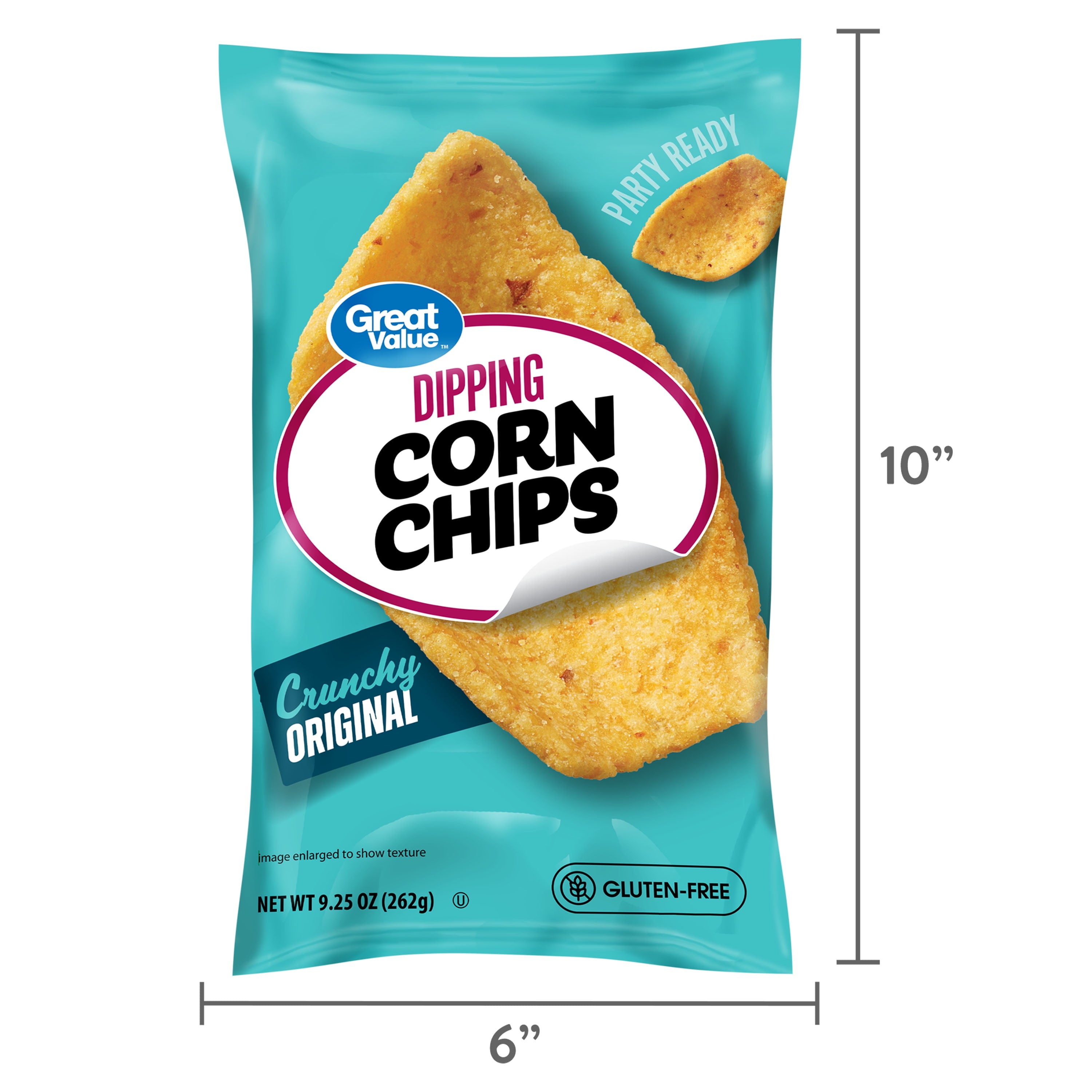 Dipping Corn Chips 9.25 Oz Great Value
