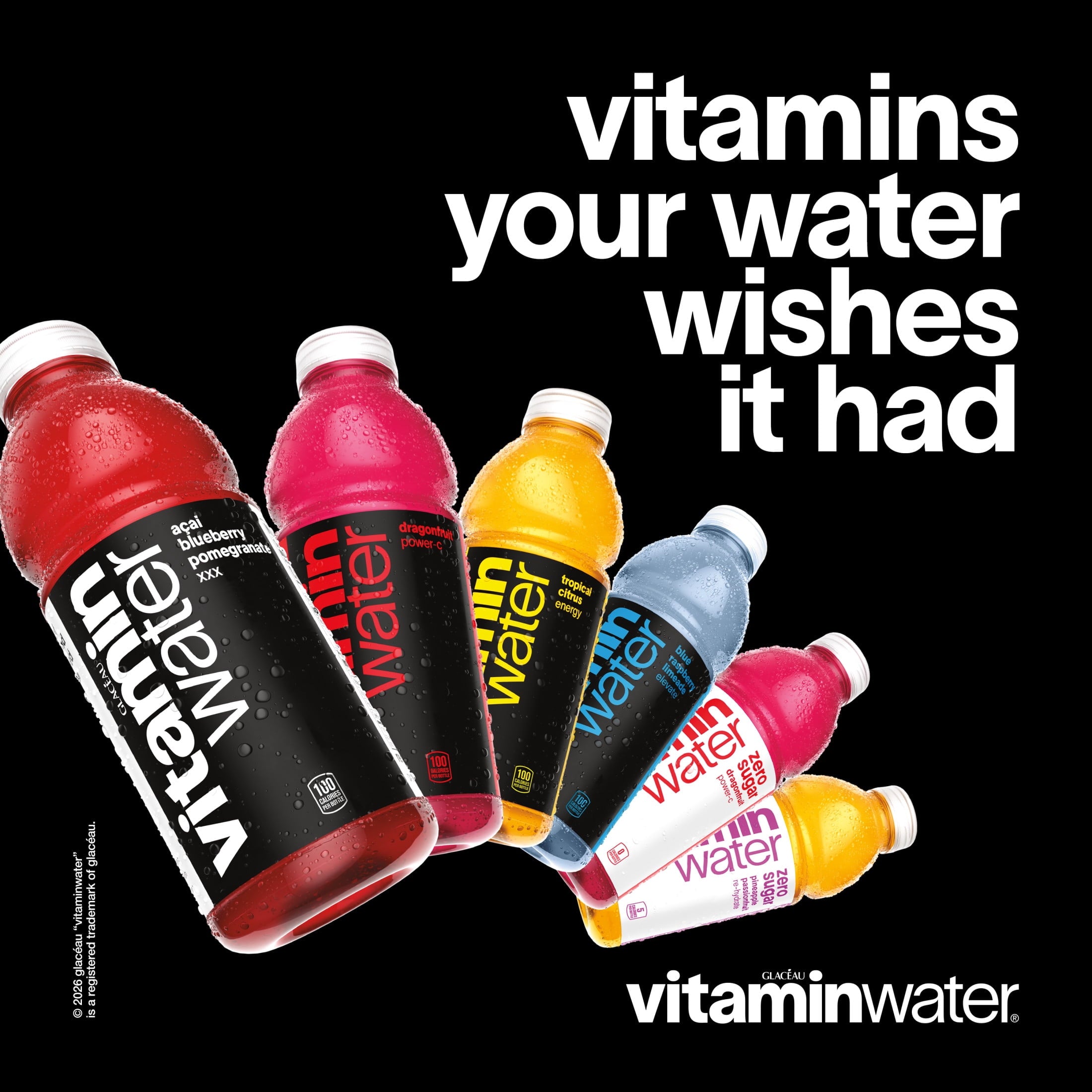 Vitaminwater Power-C Dragonfruit Flavored Water Beverage 20 fl oz Single Bottle