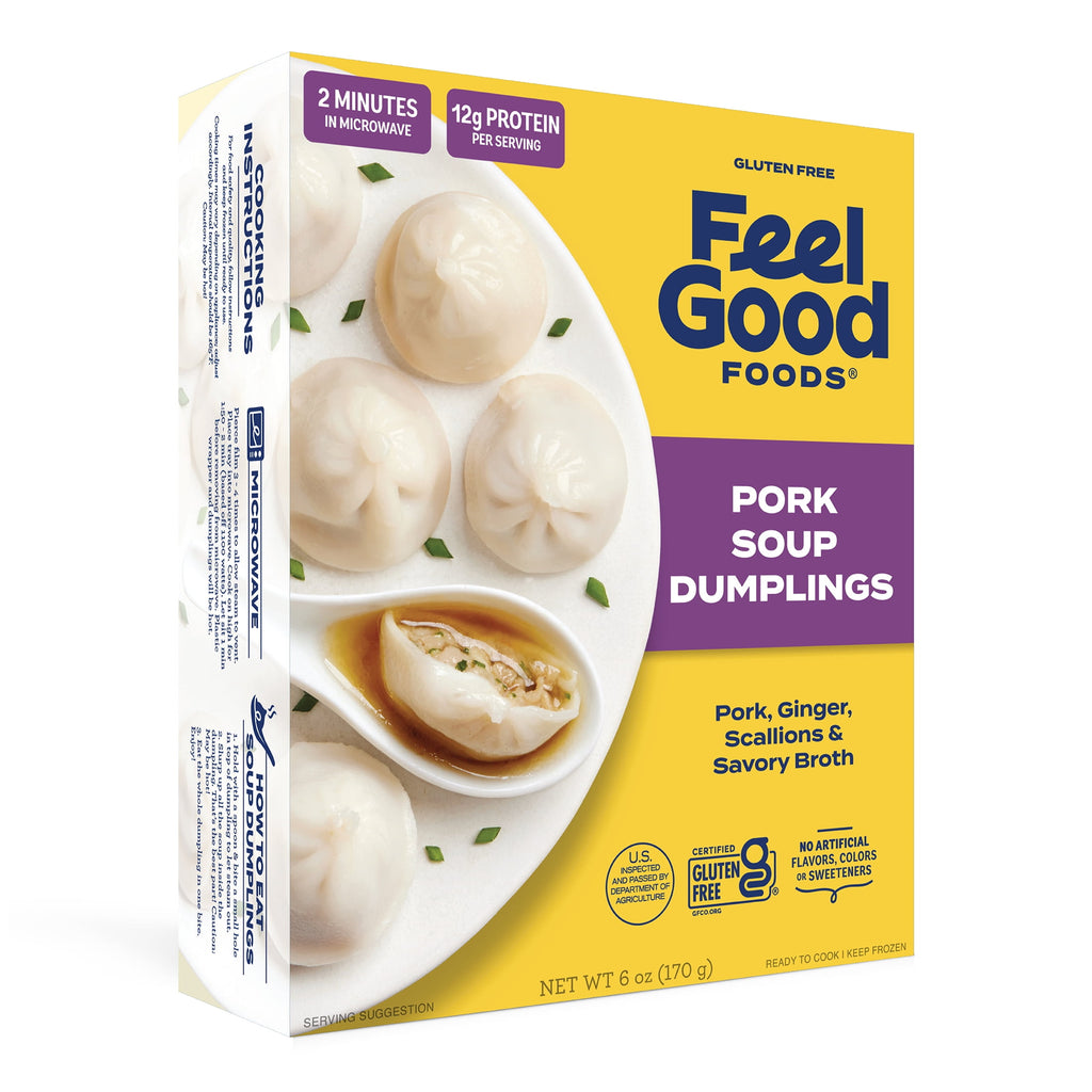 Feel Good Foods Gluten-Free Pork Soup Dumplings Frozen 6 Oz