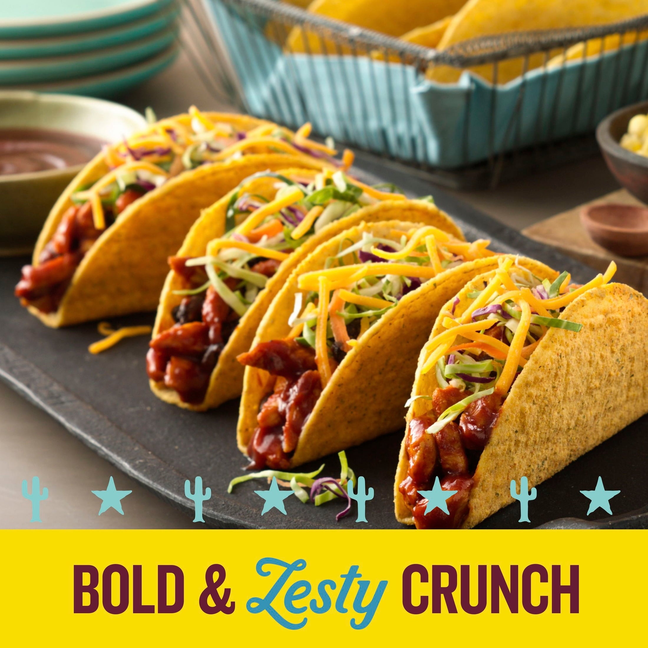 Stand 'N Stuff Crunchy Taco Shells Zesty Ranch 5.4 Oz 10 Count