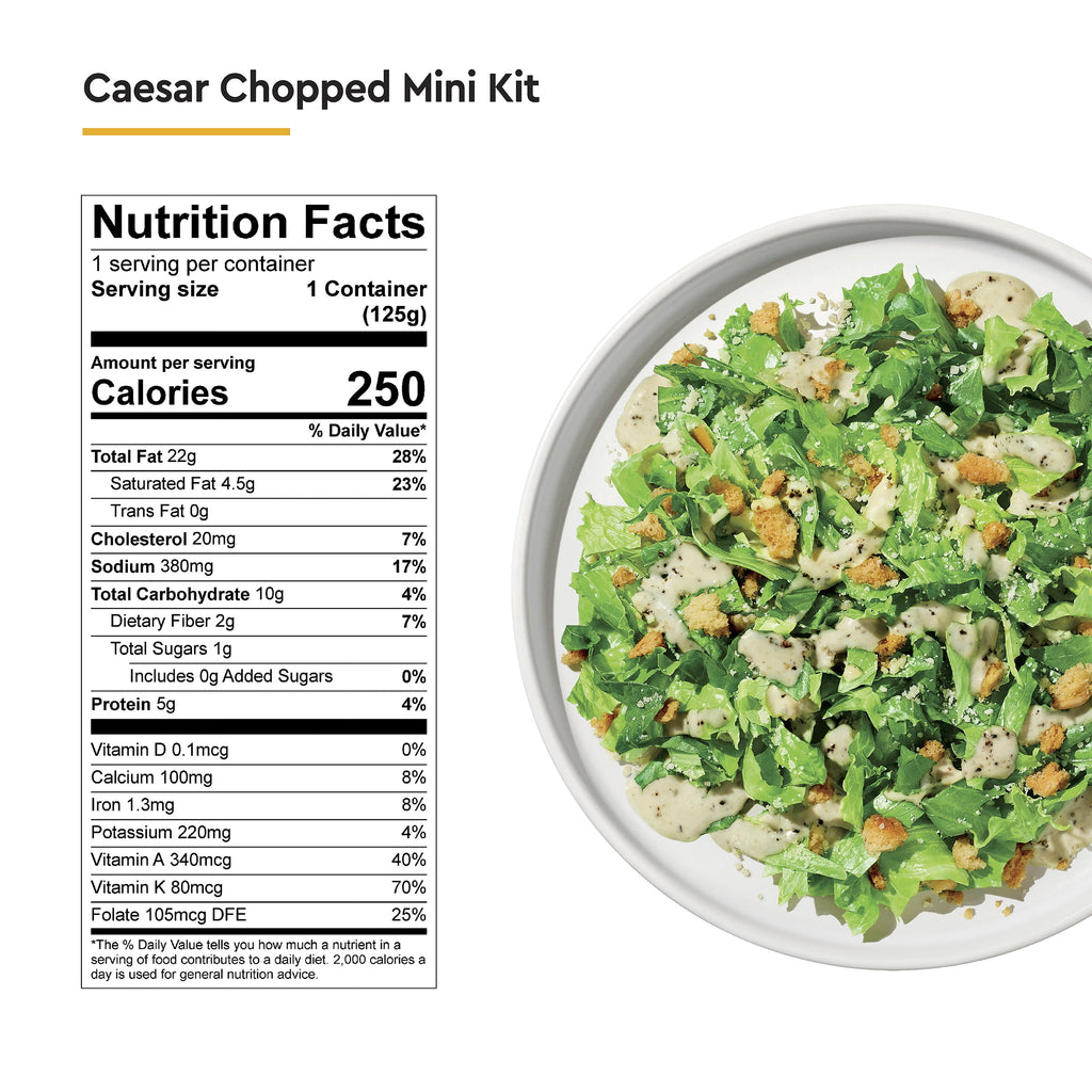 Fresh Caesar Mini Salad Kit 4.42 Oz Bag