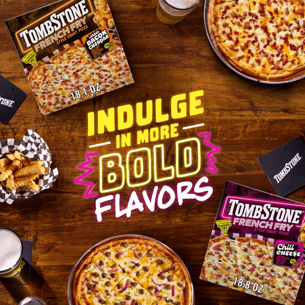 Tombstone Chili Cheese French Fry Style Crust Frozen Pizza 18.8 Oz