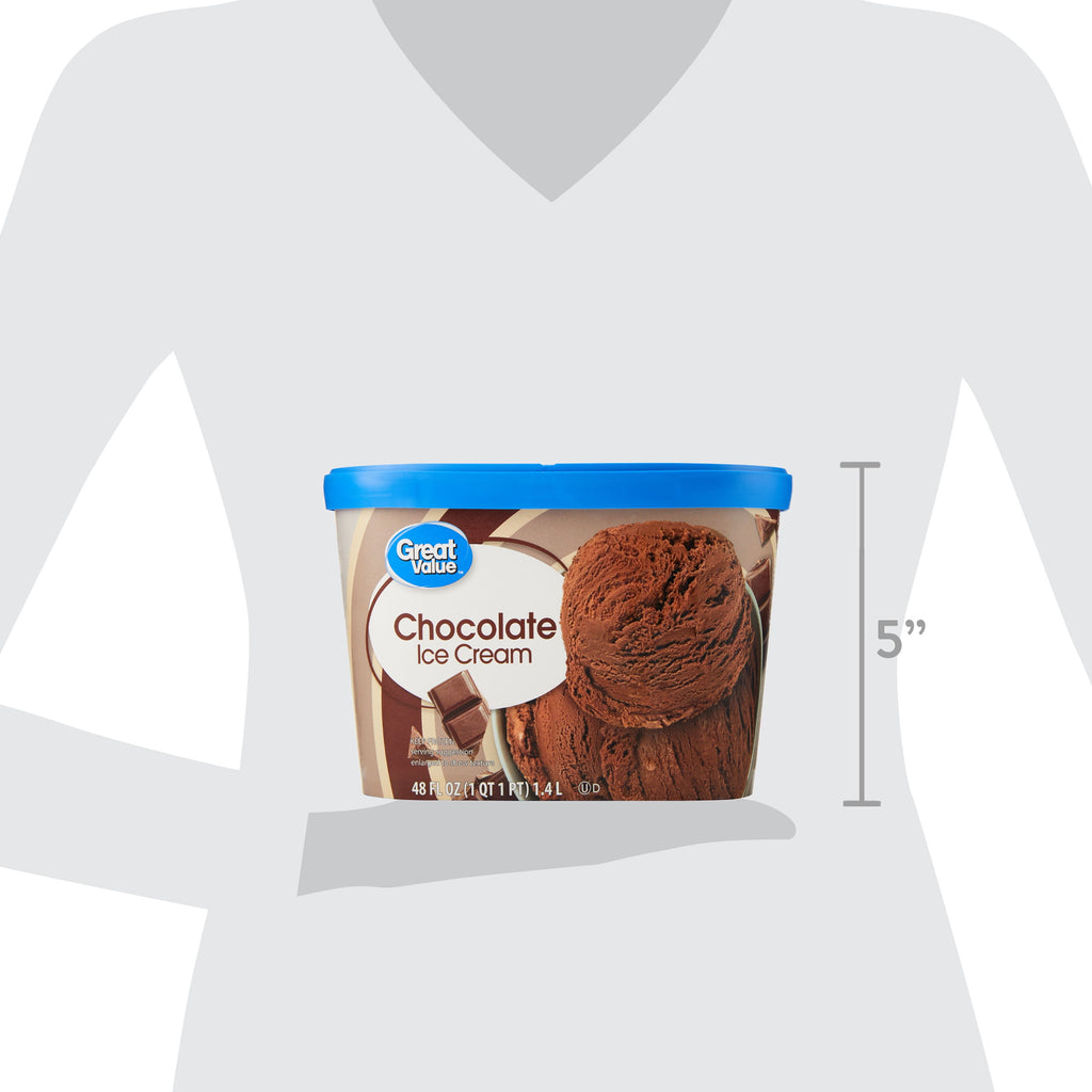 Great Value Chocolate Ice Cream 48 Fl Oz