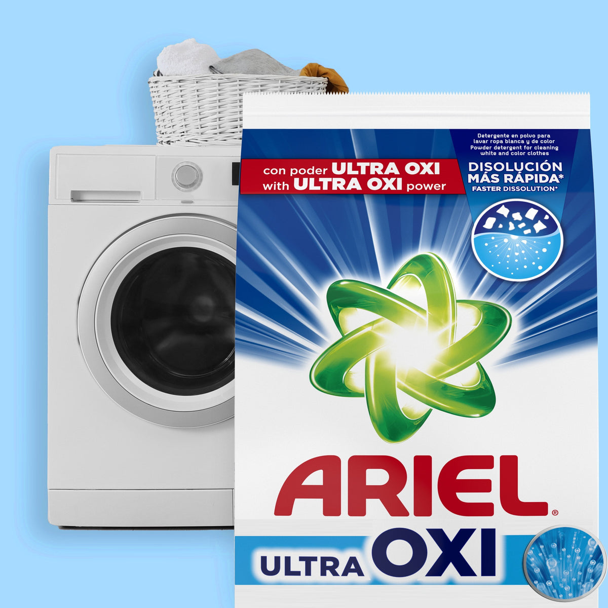 Ariel Ultra Oxi Powder Laundry Detergent Original Scent 52 oz 33 Loads