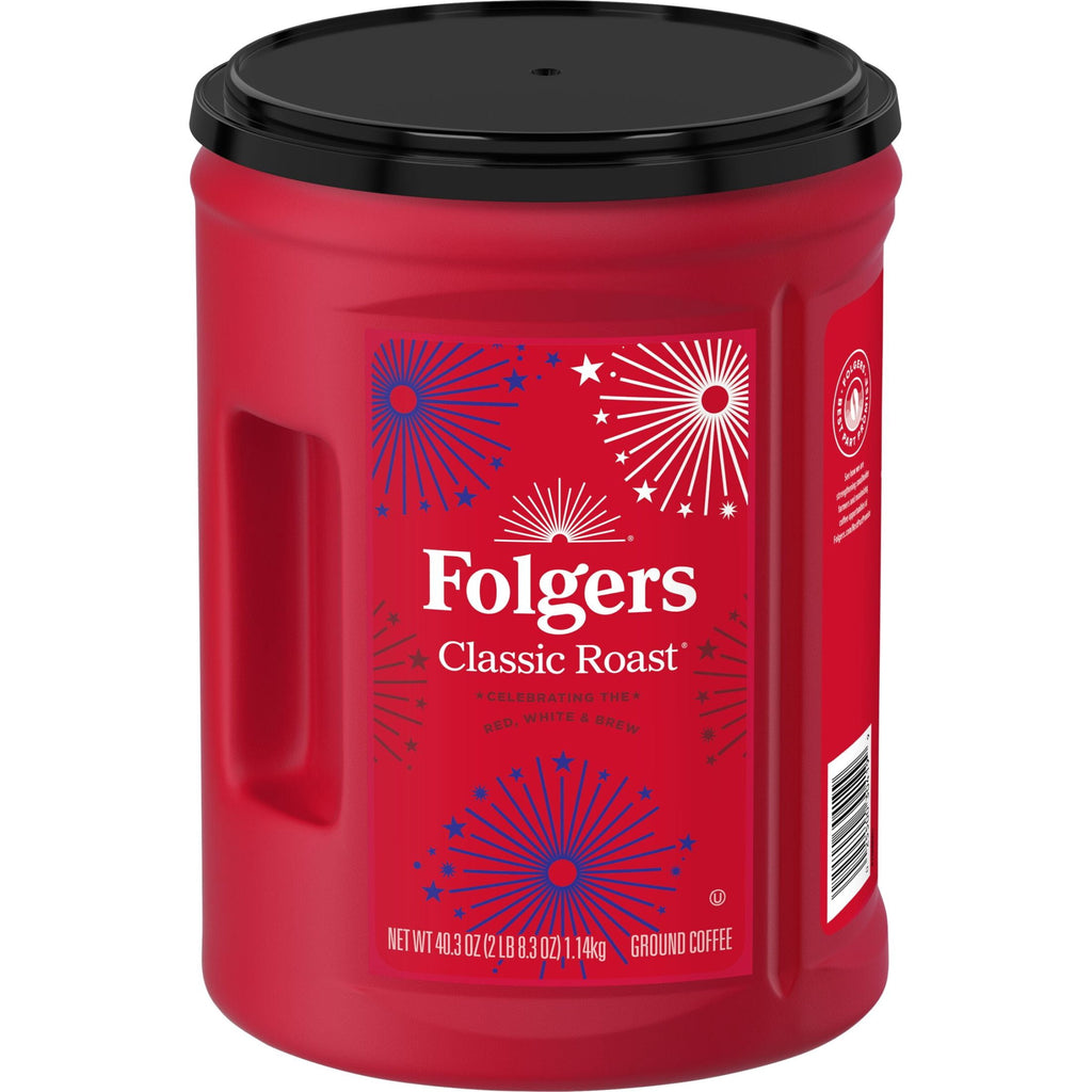 Folgers Classic Roast Medium Roast Ground Coffee 40.3 oz Canister