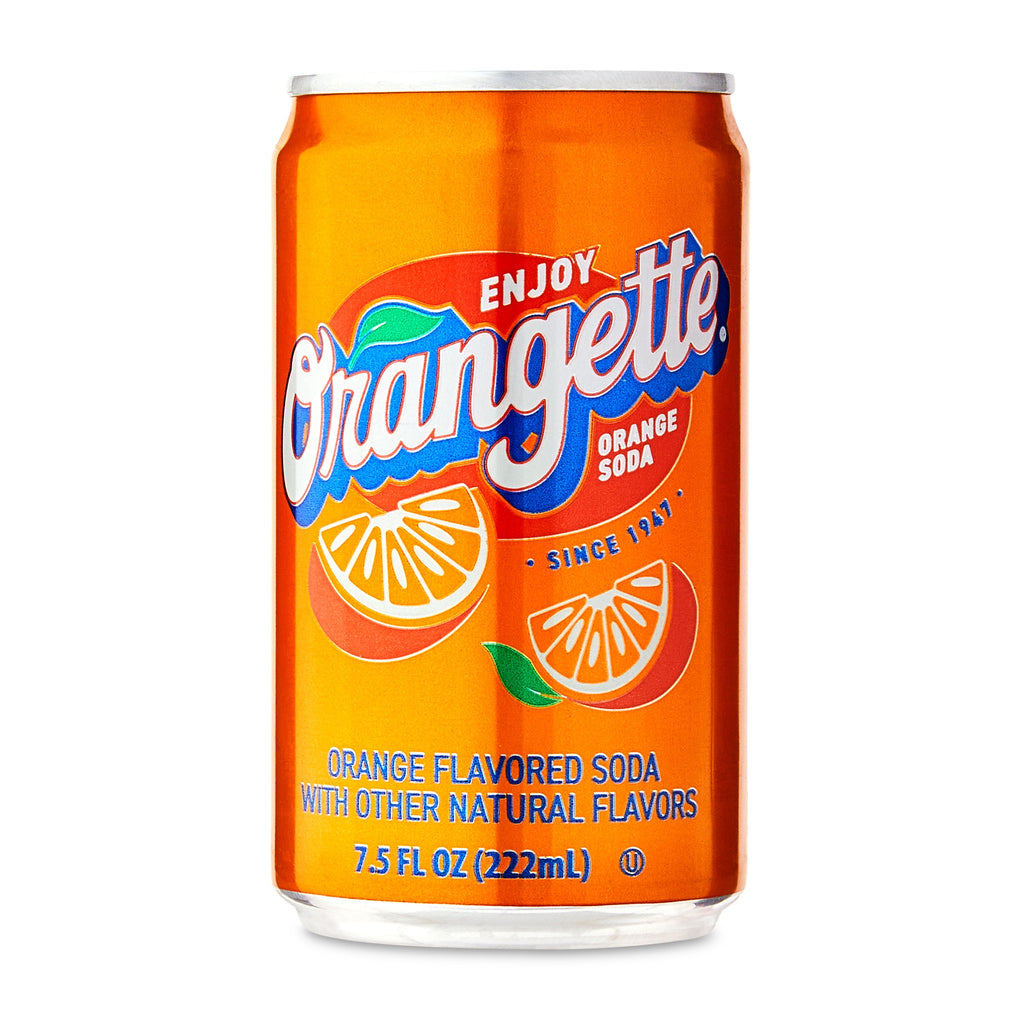 Great Value Orange Soda Pop Cans 7.5 Fl Oz 6 Pack