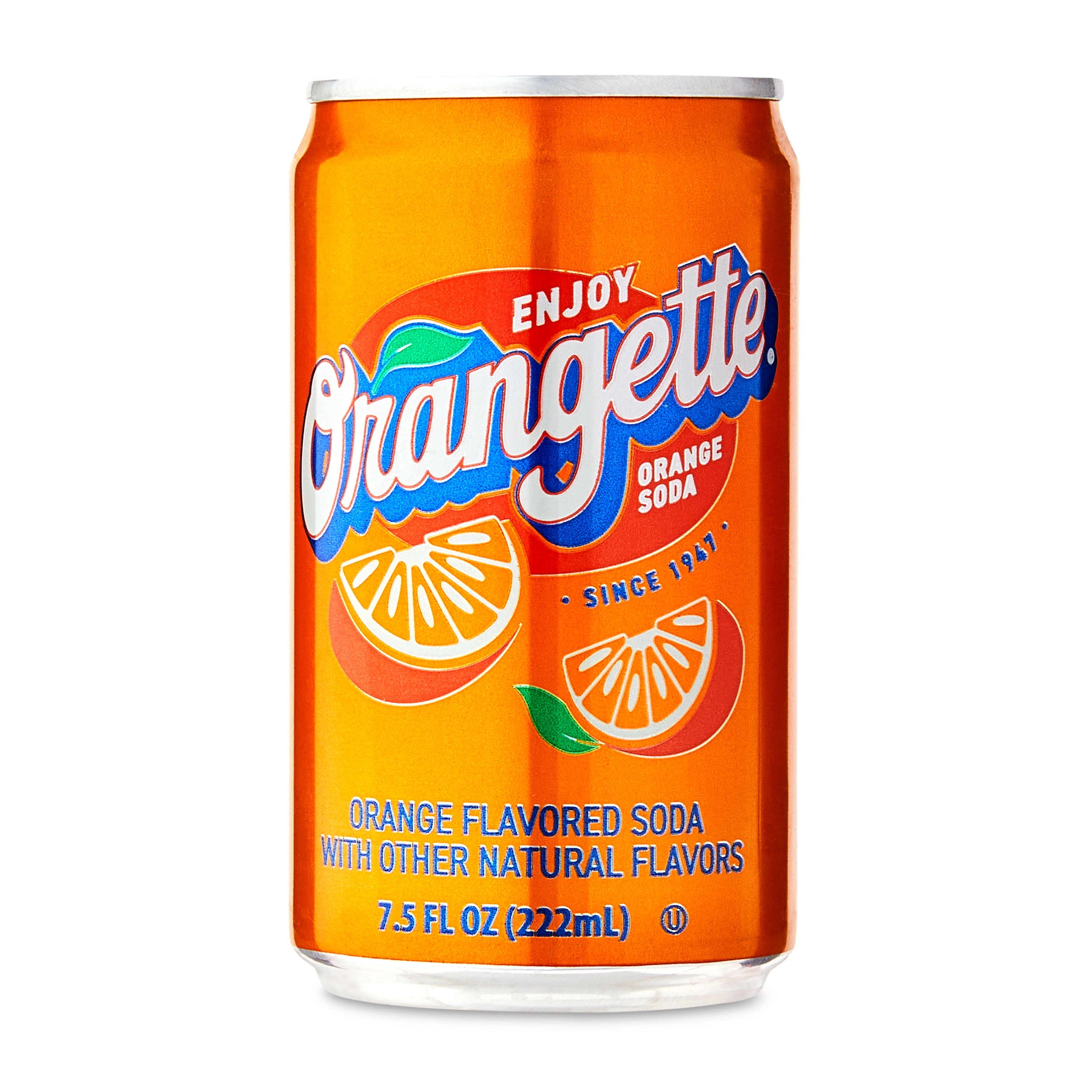 Great Value Orange Soda Pop Cans 7.5 Fl Oz 6 Pack