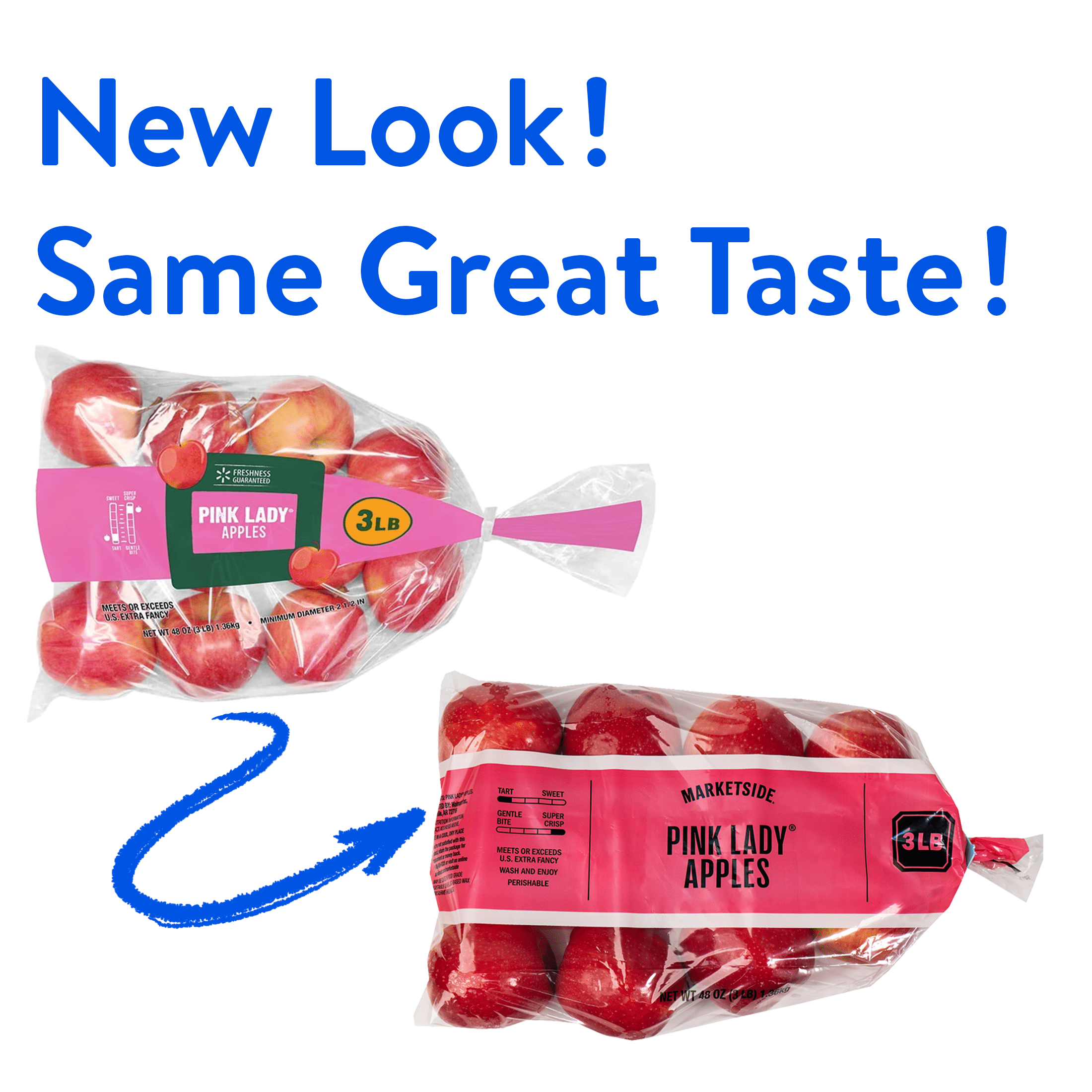 Fresh Pink Lady Apples 3 Lb Bag
