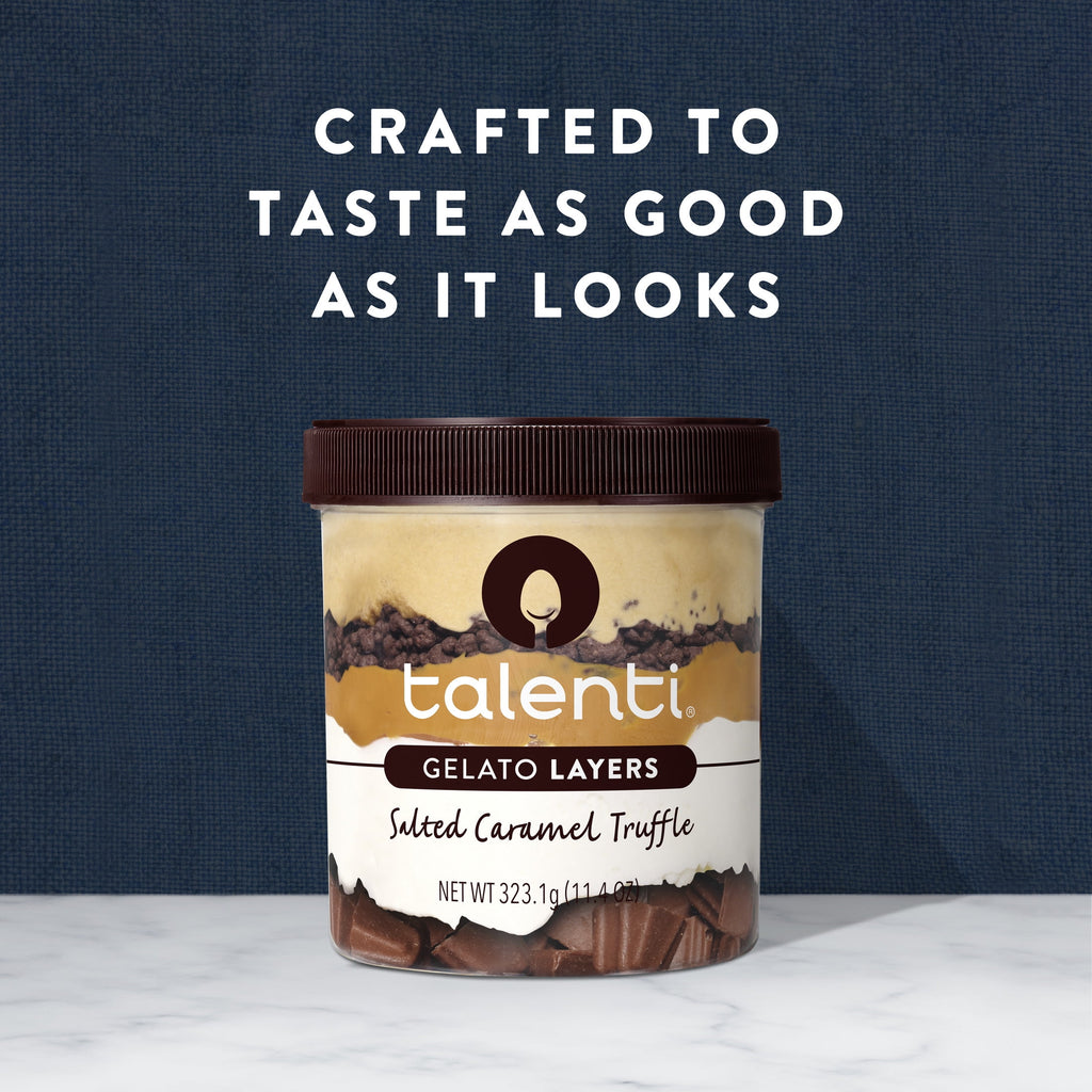 Talenti Gelato Layers Salted Caramel Truffle Frozen Dessert 1 Pint 11.4 Oz
