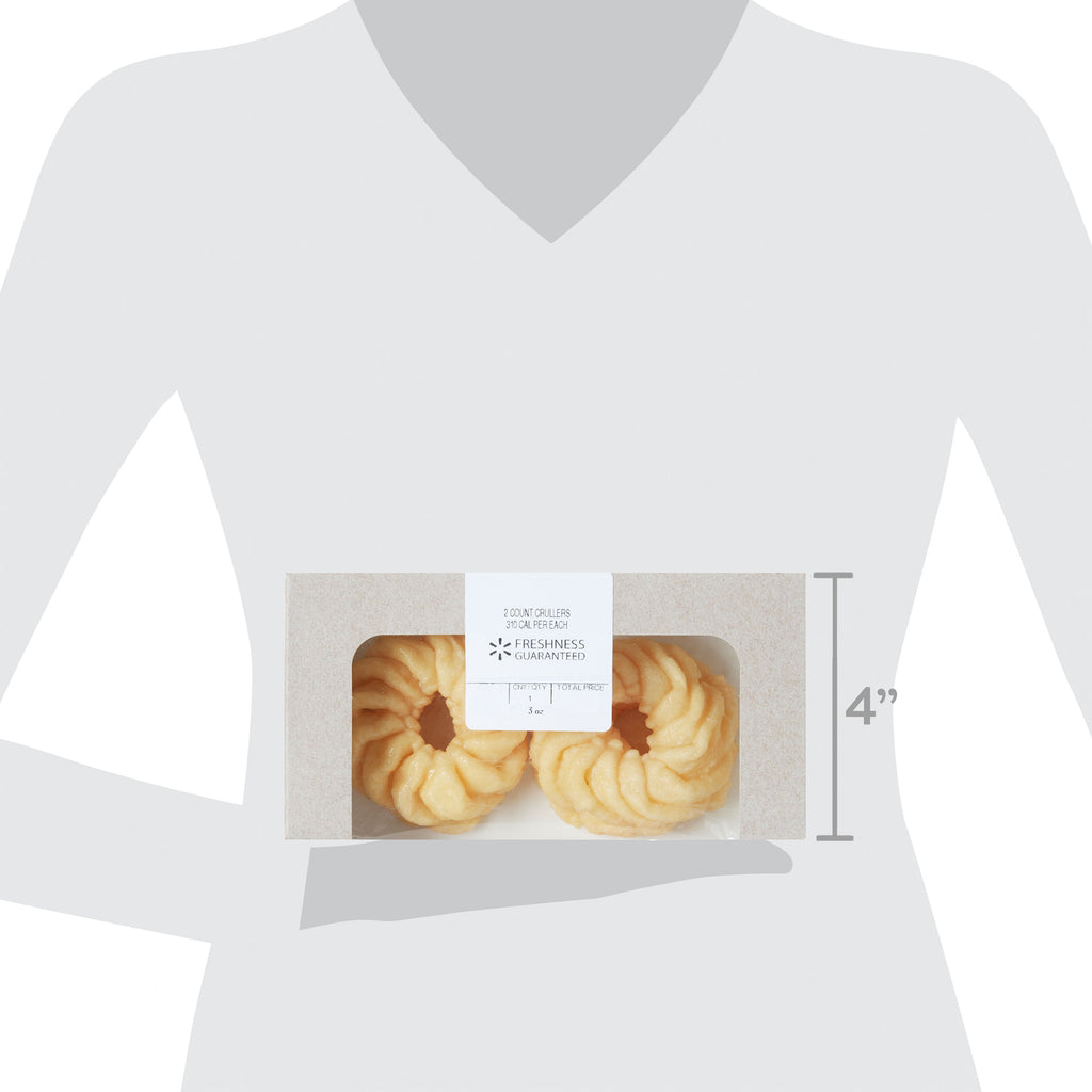 Vanilla Glazed French Crullers 3 Oz 2 Count Freshness Guaranteed