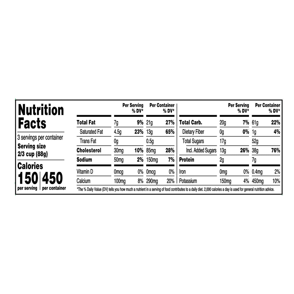 Great Value Strawberry Ice Cream 16 Fl Oz