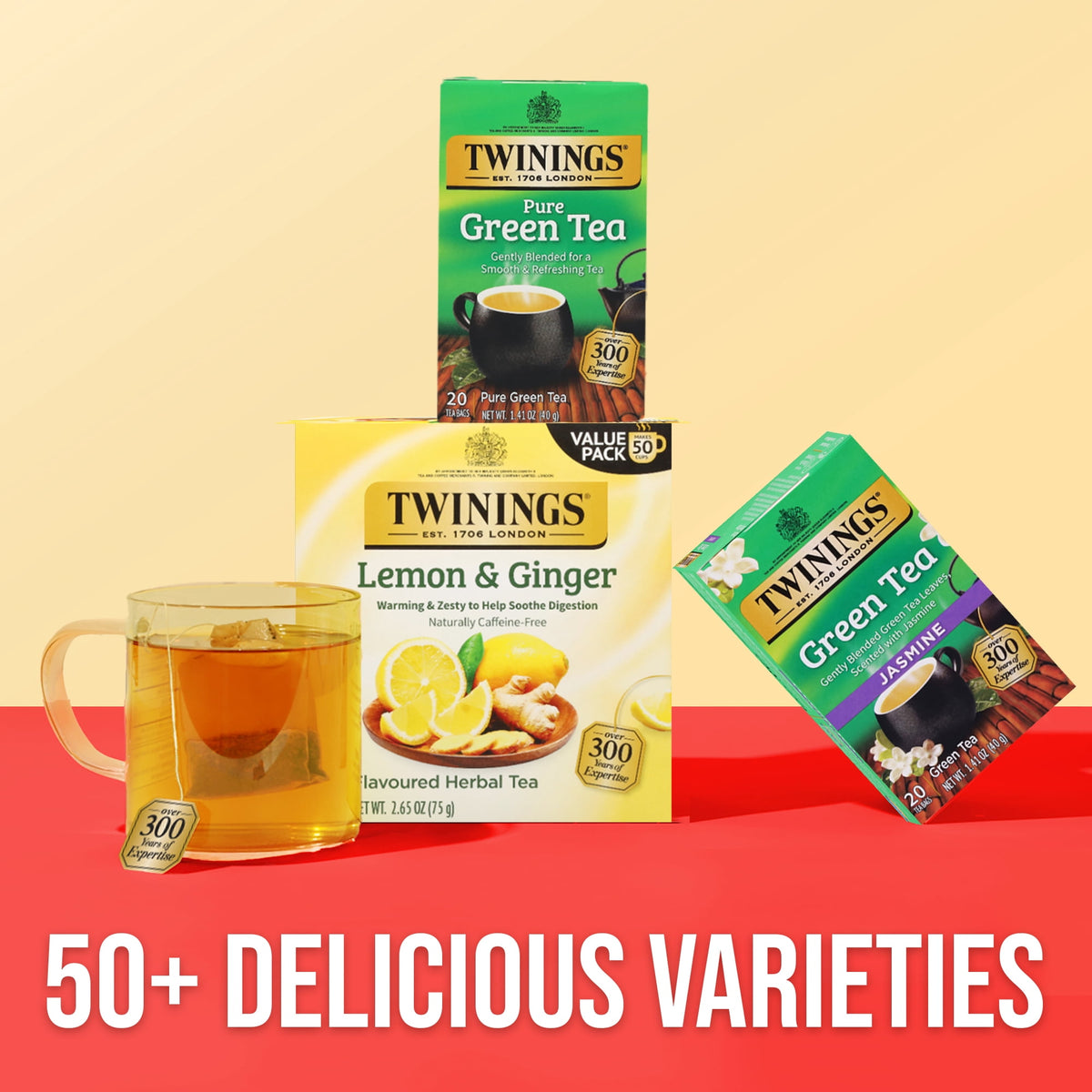 Twinings Green Tea with Jasmine Tea Bags 20 Count