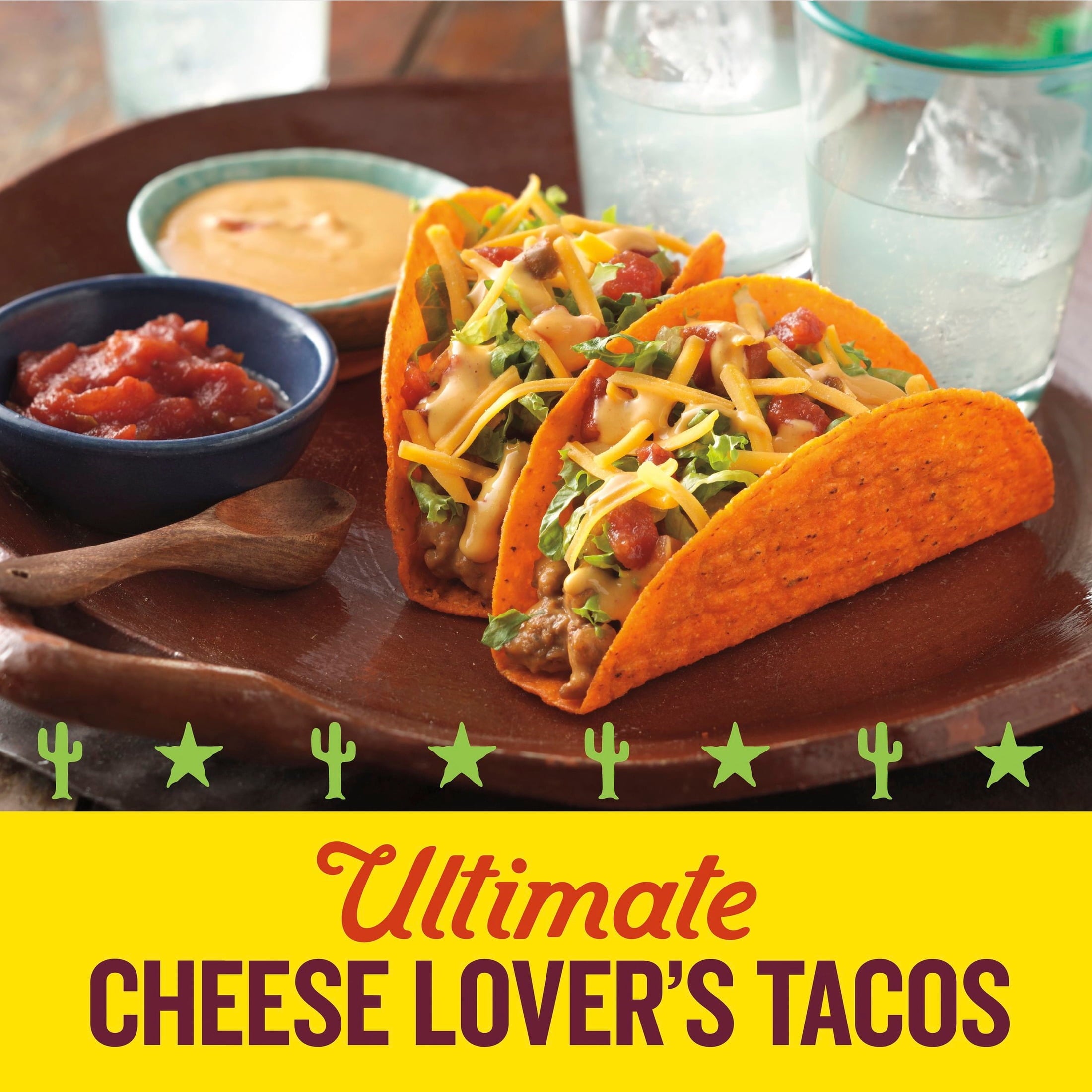 Stand 'N Stuff Bold Nacho Cheese Taco Shells 5.4 Oz 10 Count Old El Paso
