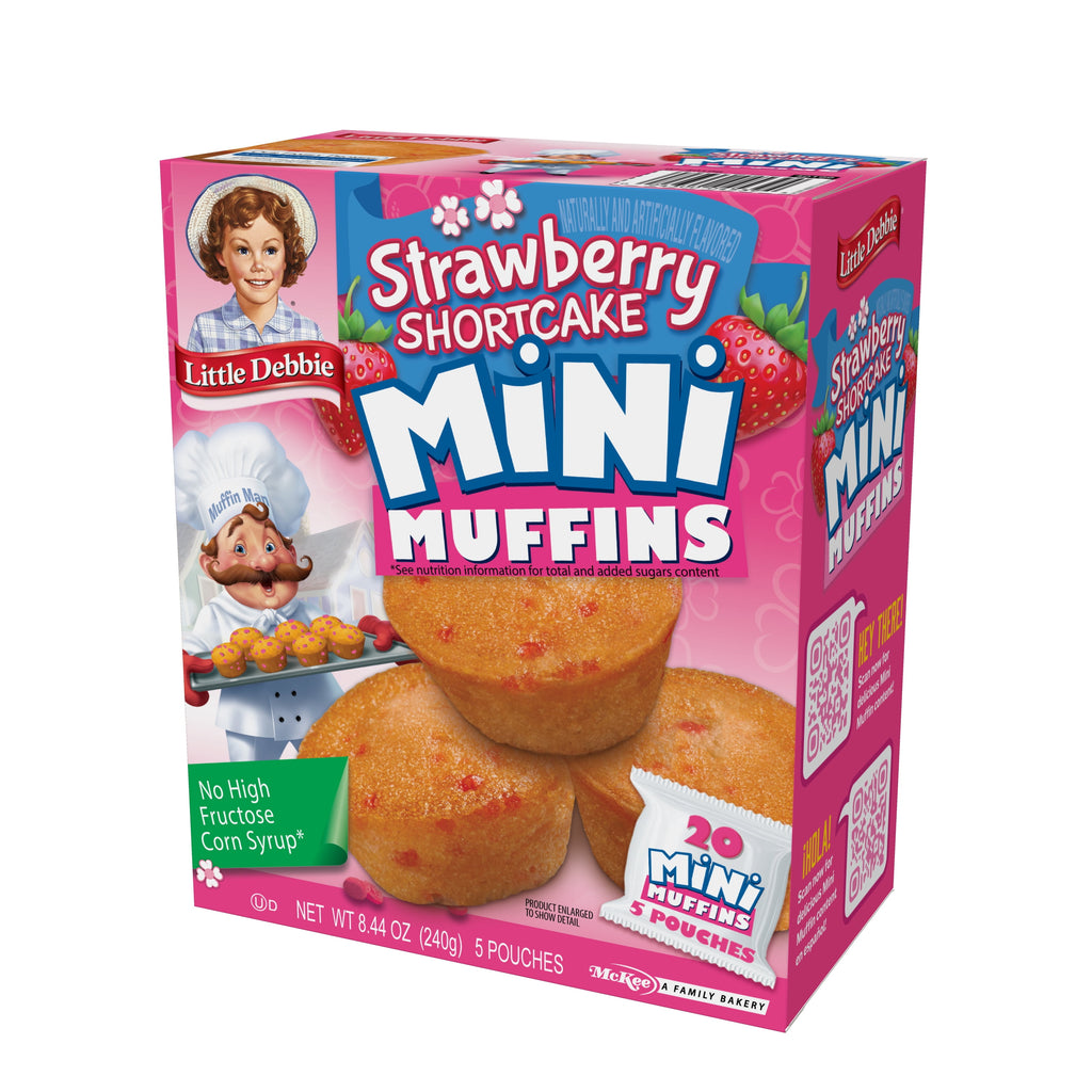 Little Debbie Strawberry Shortcake Mini Muffins 8.44 Oz 5 Count Freshness Guaranteed